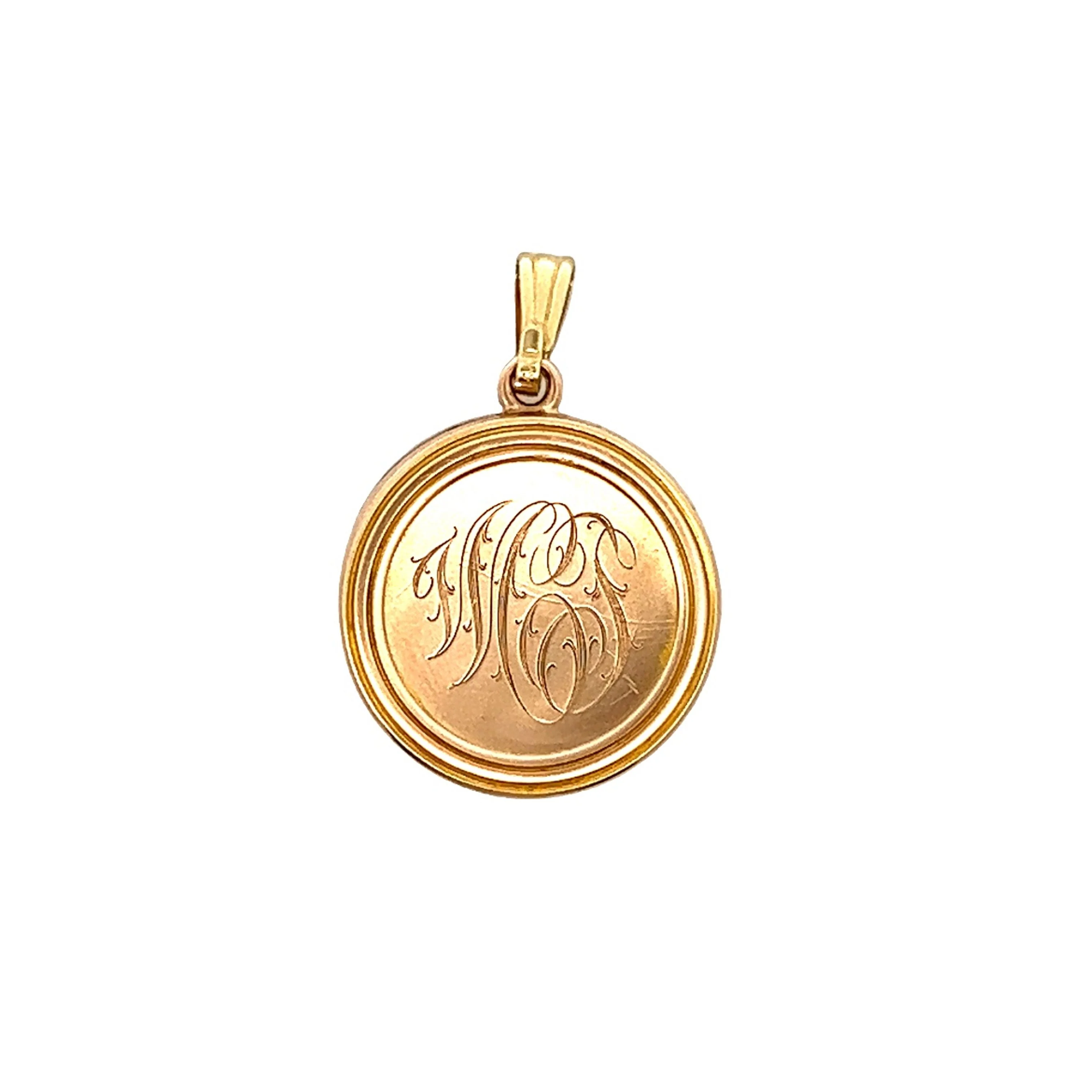 Antique Victorian Ruby Dog Locket in 14k Rose Gold - Image 3