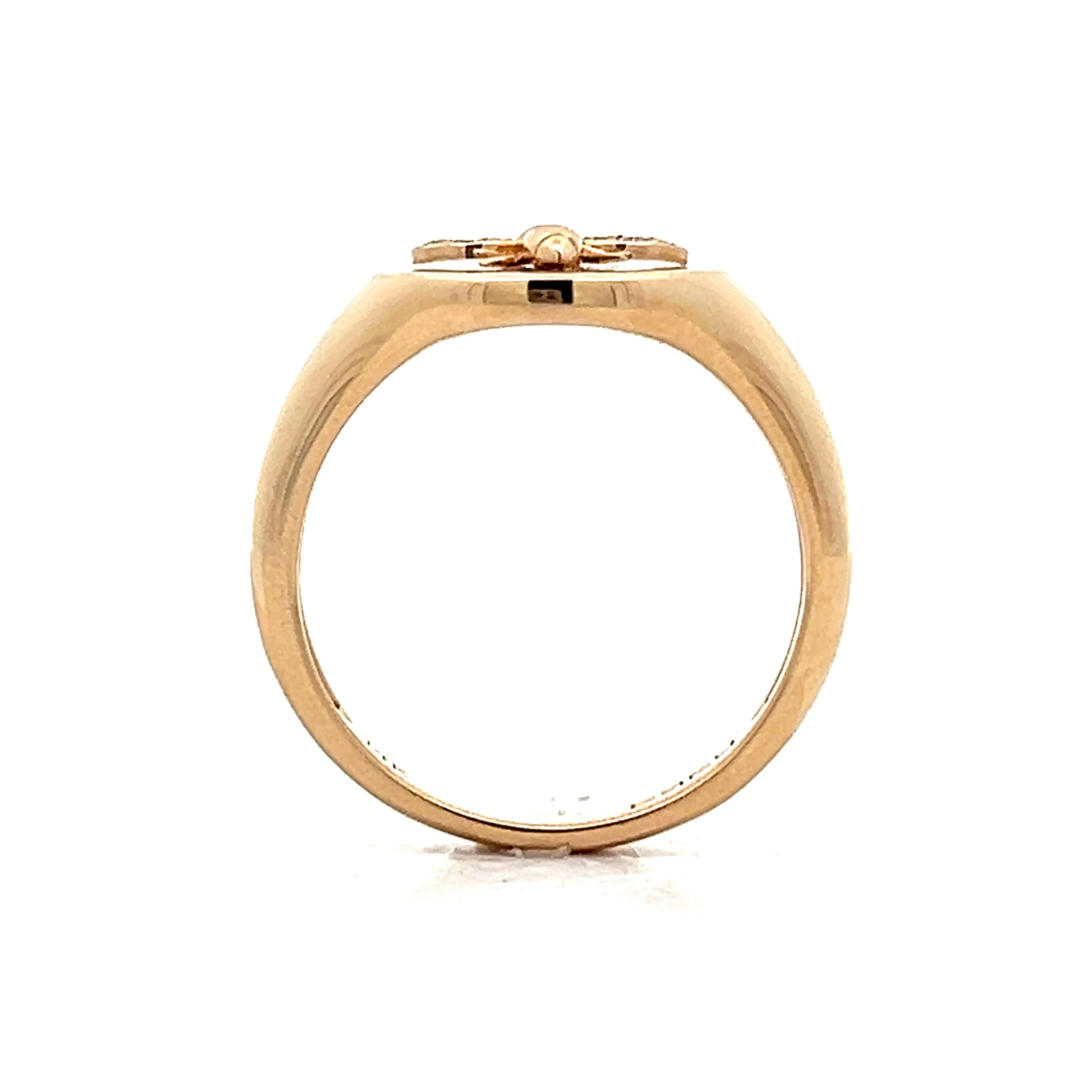 .02 Bumblebee Signet Ring in 14k Yellow Gold - Image 4