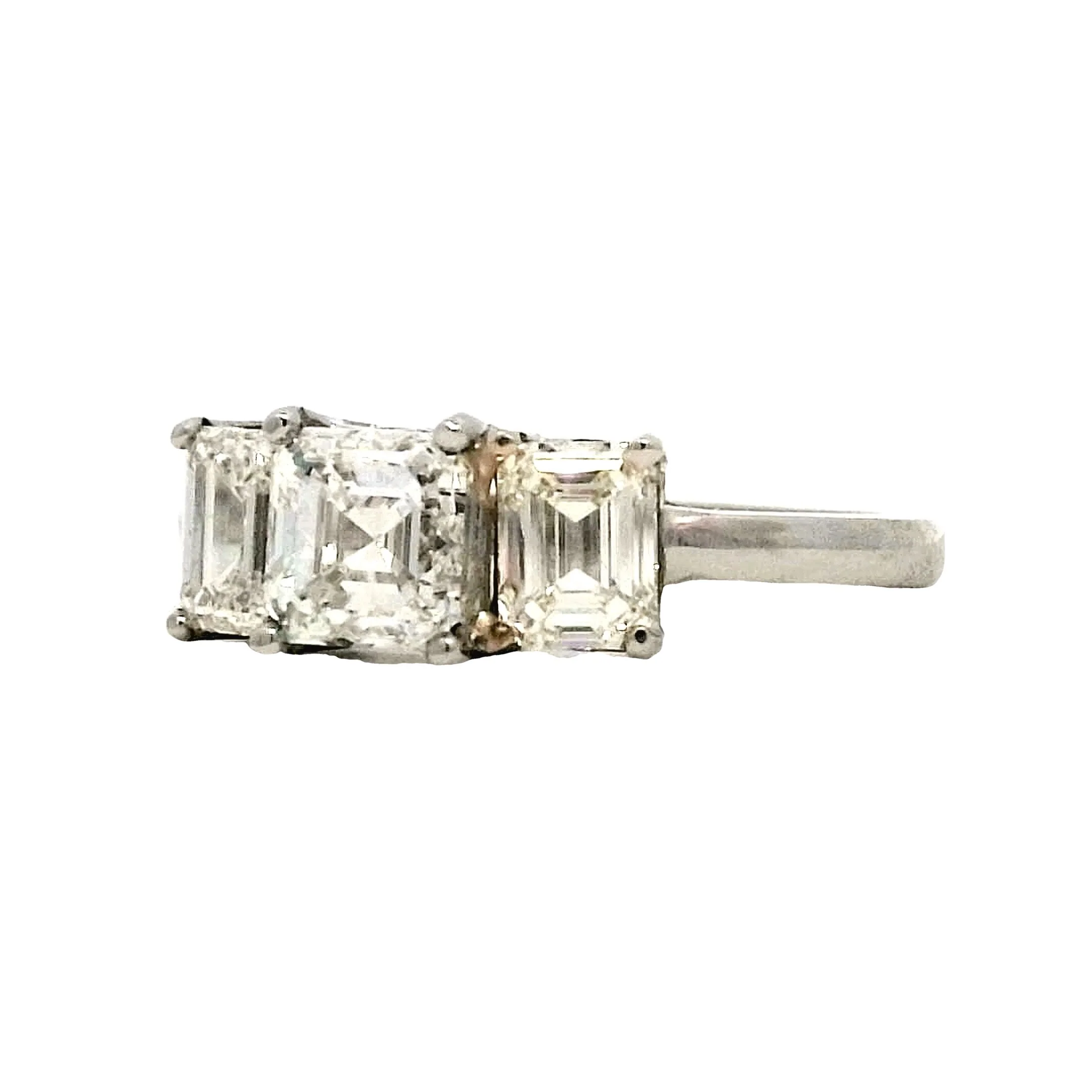 1.00 Carat Asscher Diamond Engagement Ring in Platinum - Image 2