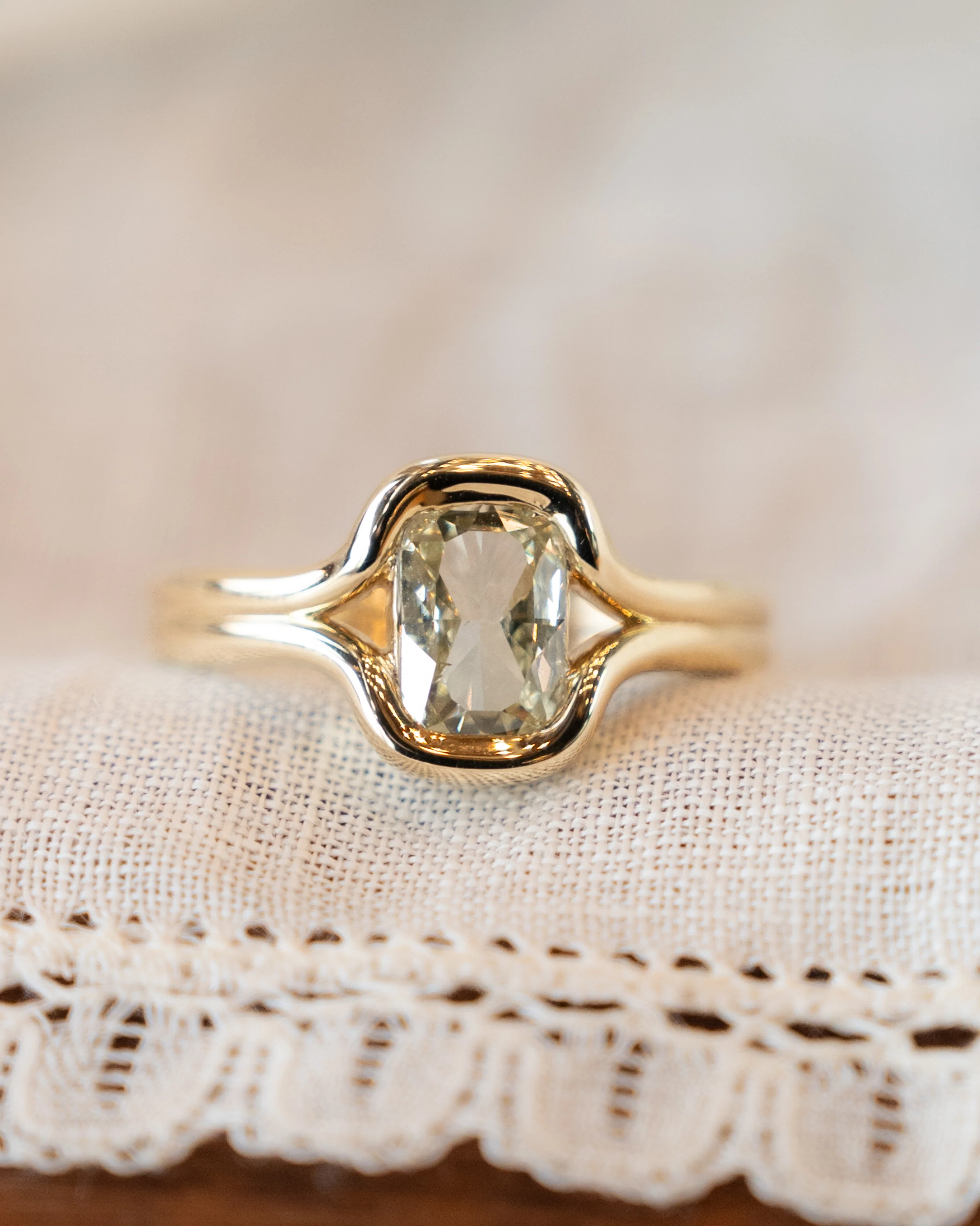 1.01 Cushion Diamond Engagement Ring in 14k - Image 6