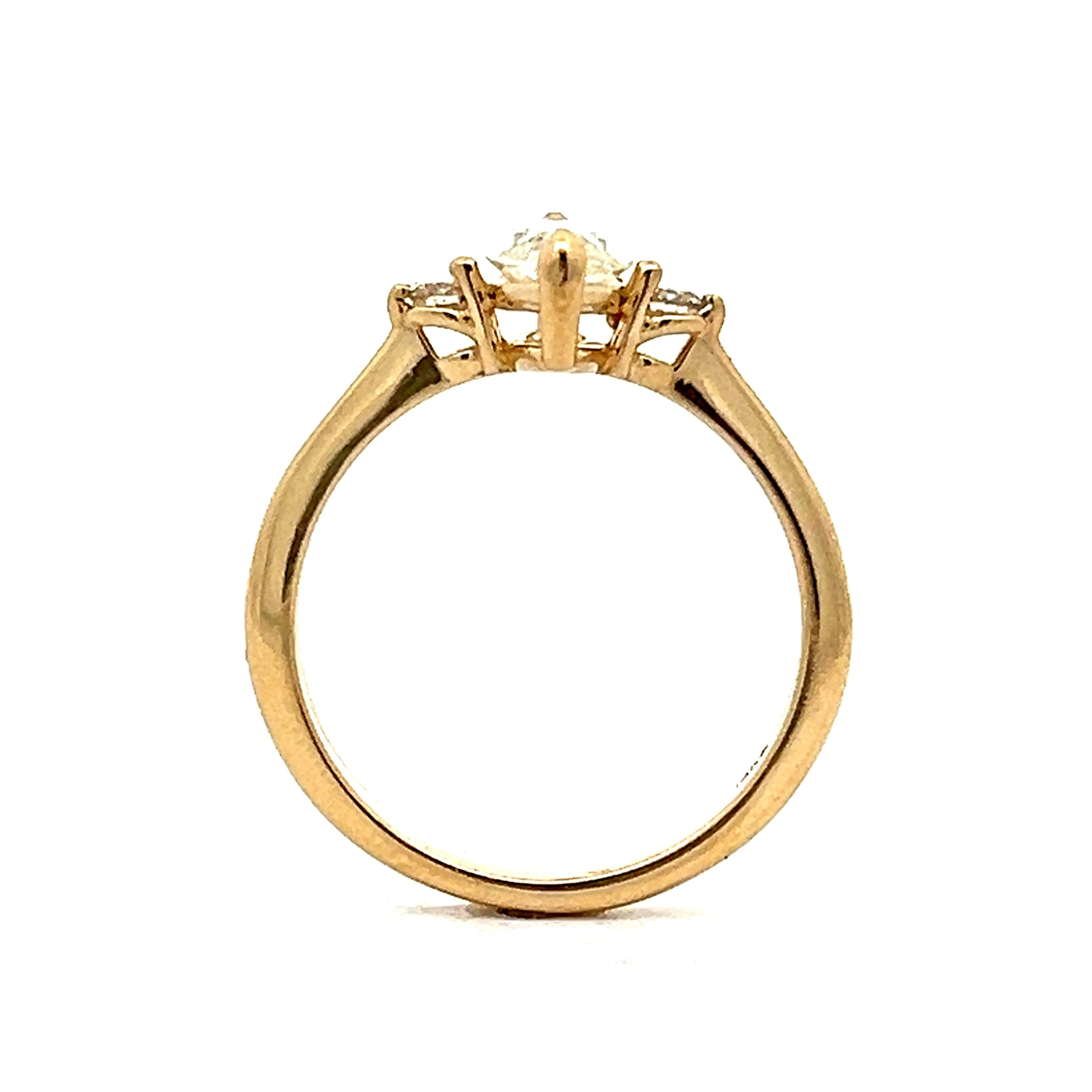 1.01 Marquise Diamond Solitaire Engagement Ring in 14k - Image 4