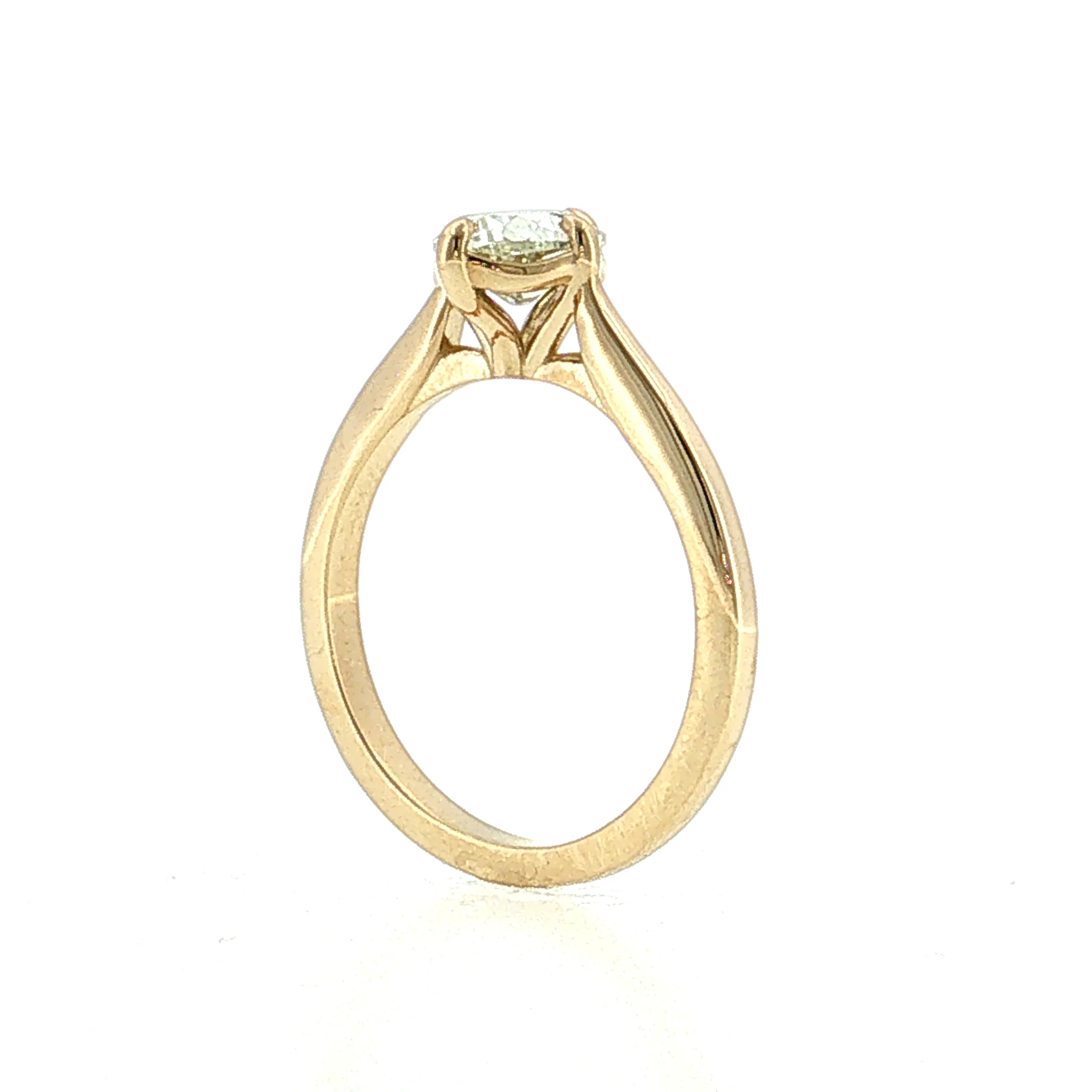 1.01 Old Mine Cushion Diamond Engagement Ring 14k - Image 5