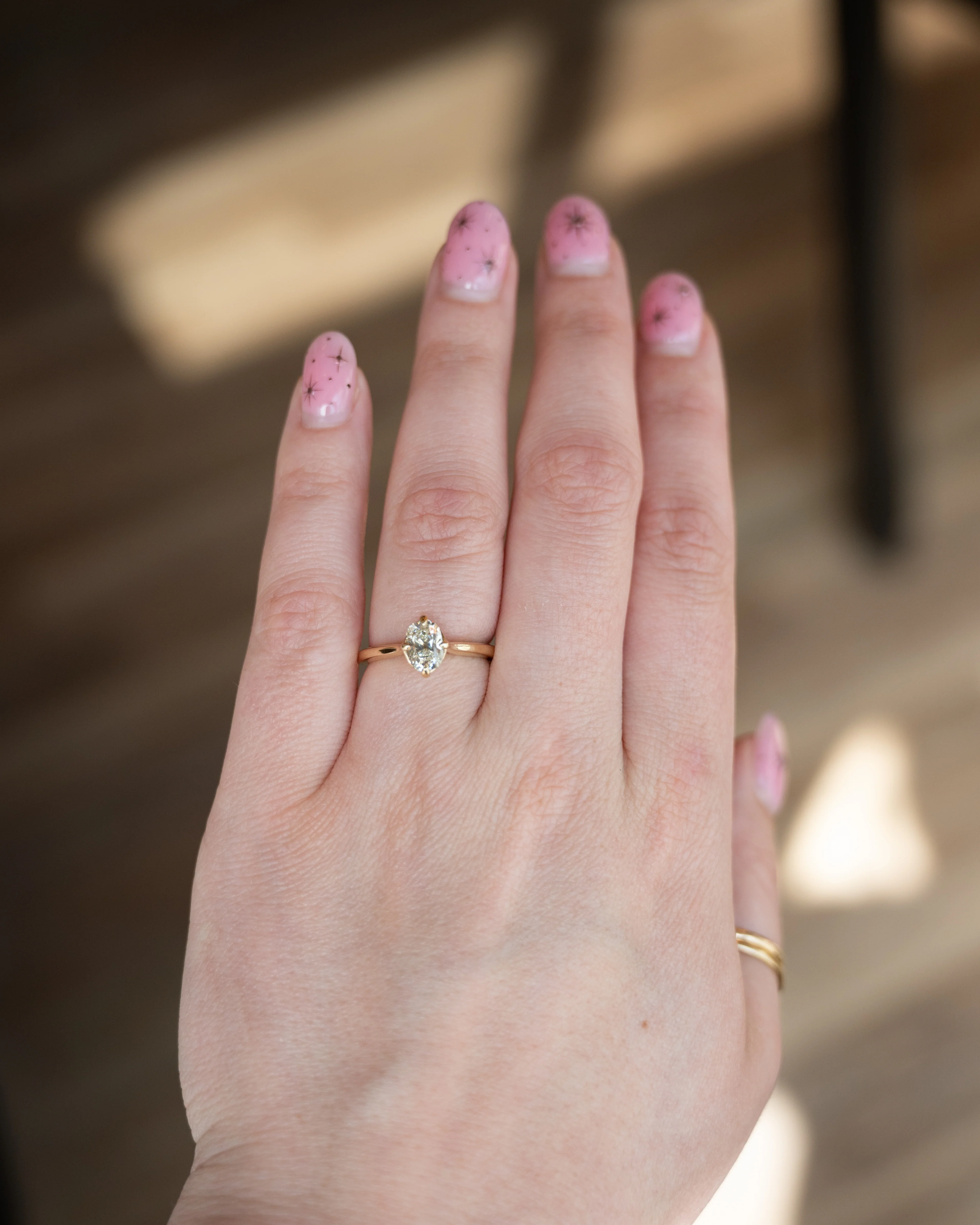 1.01 Old Mine Cushion Diamond Engagement Ring 14k - Image 8