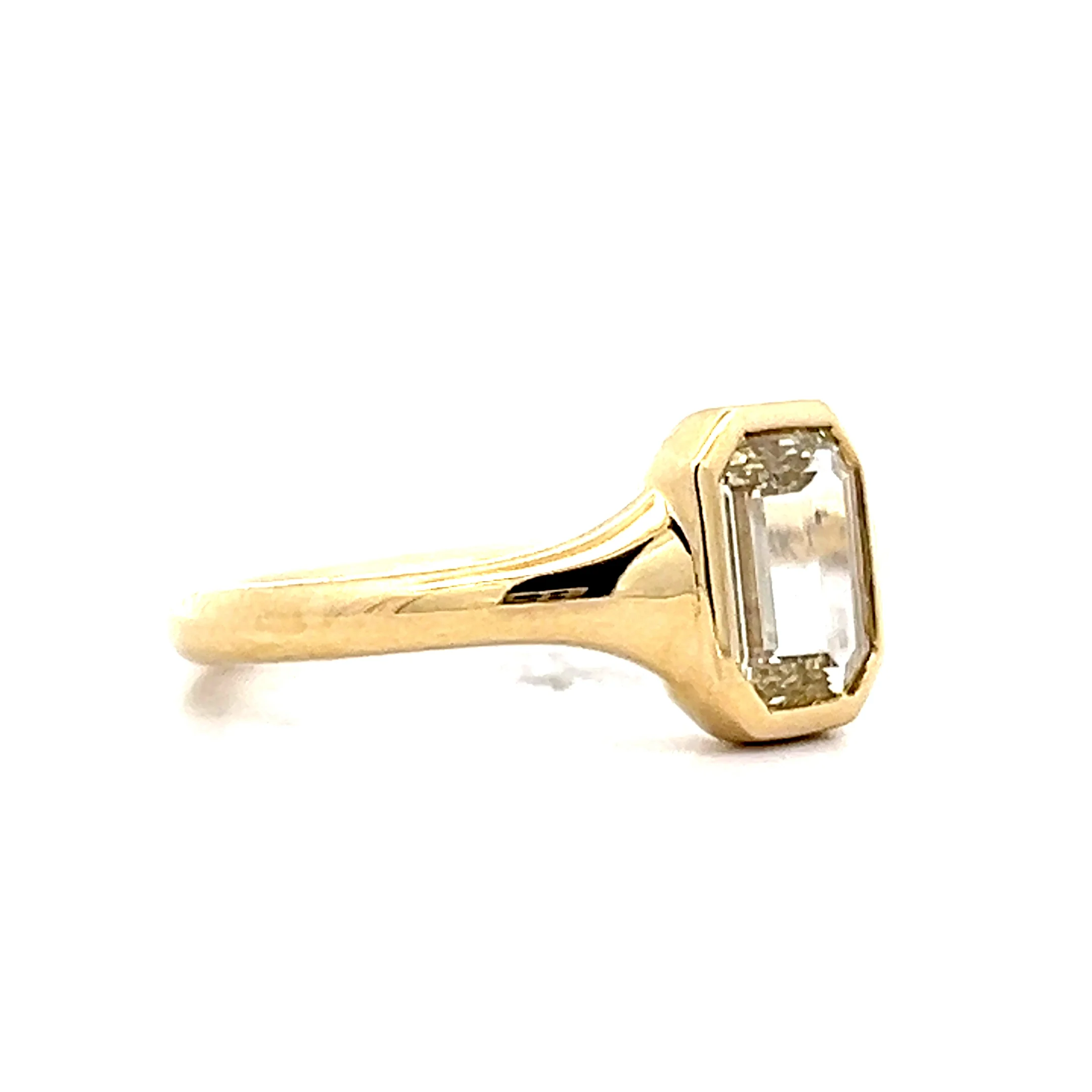 1.01 Portrait Cut Diamond Engagement Ring in 14k - Image 3