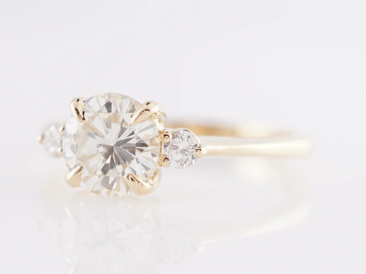1.03 GIA Diamond Engagement Ring in 14k Yellow Gold - Image 2