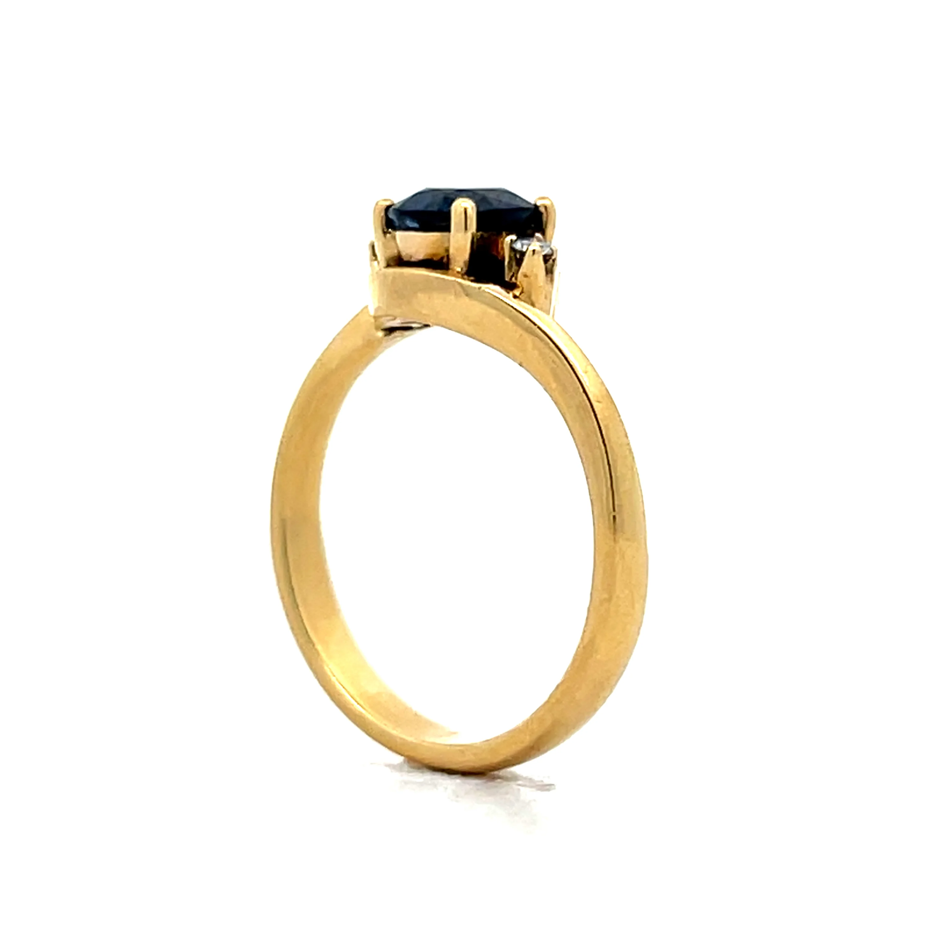 1.03 Sapphire Engagement Ring in 18k Yellow Gold - Image 5