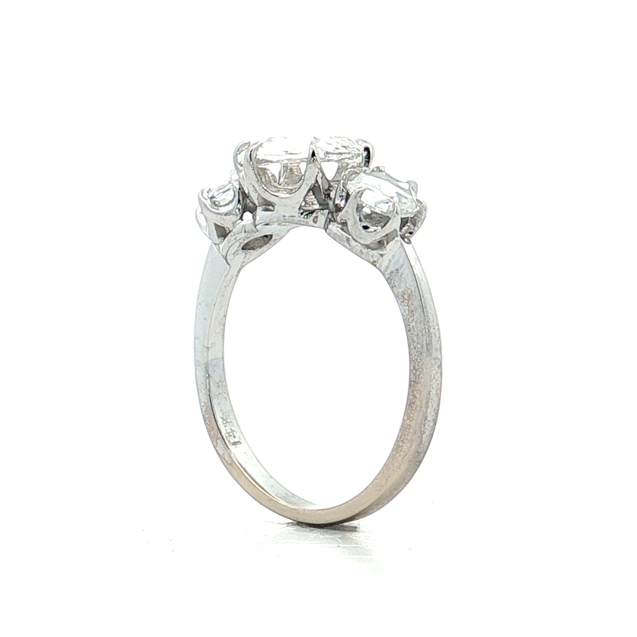 1.04 GIA Rose Cut Diamond Engagement Ring 14k - Image 5