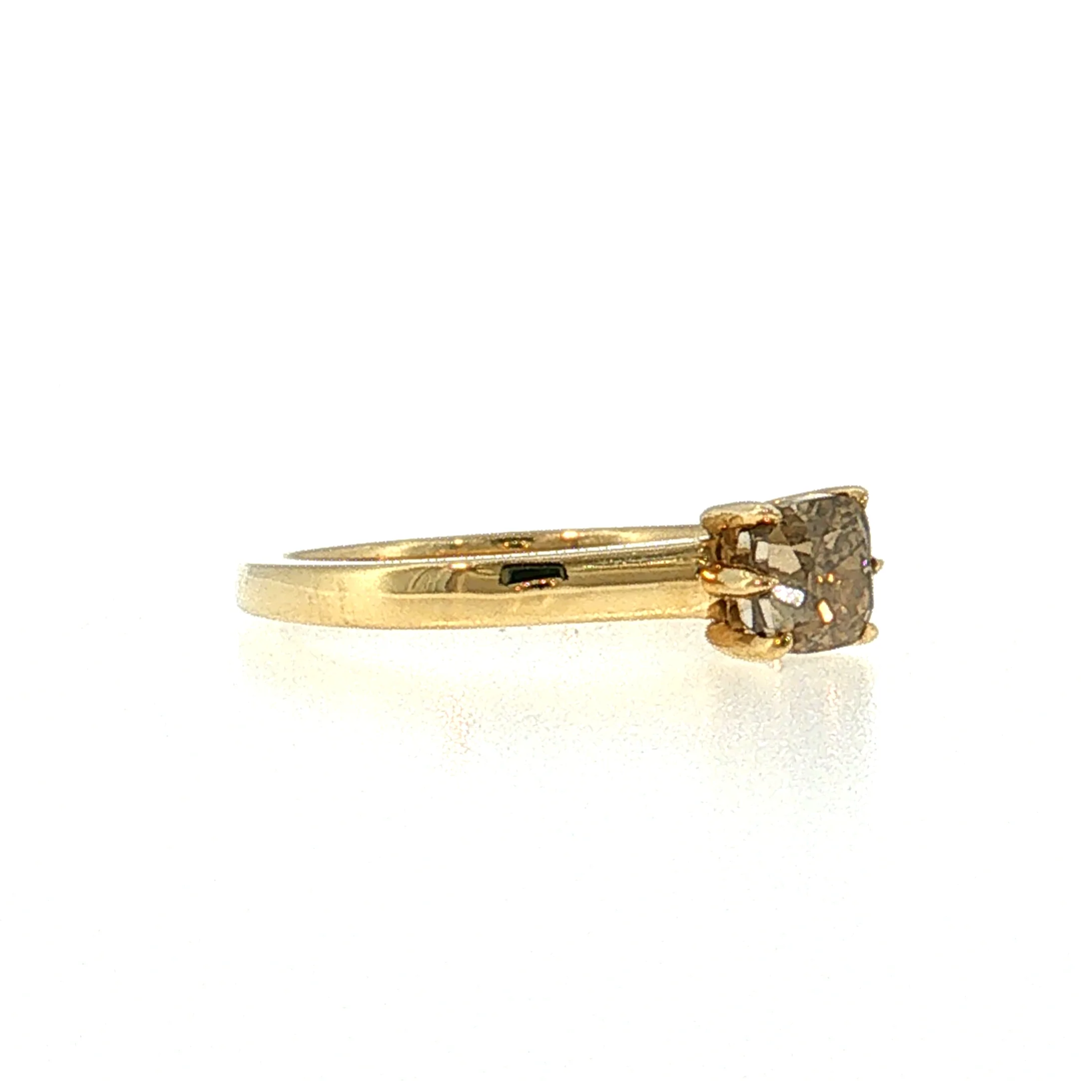 1.05 Cushion Diamond Solitaire Engagement Ring 18k - Image 3