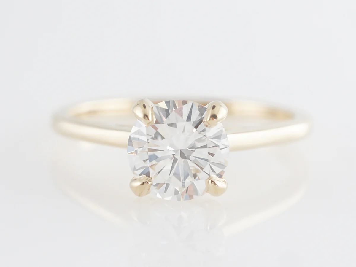 1.08 Carat GIA Certified Solitaire Diamond Engagement Ring