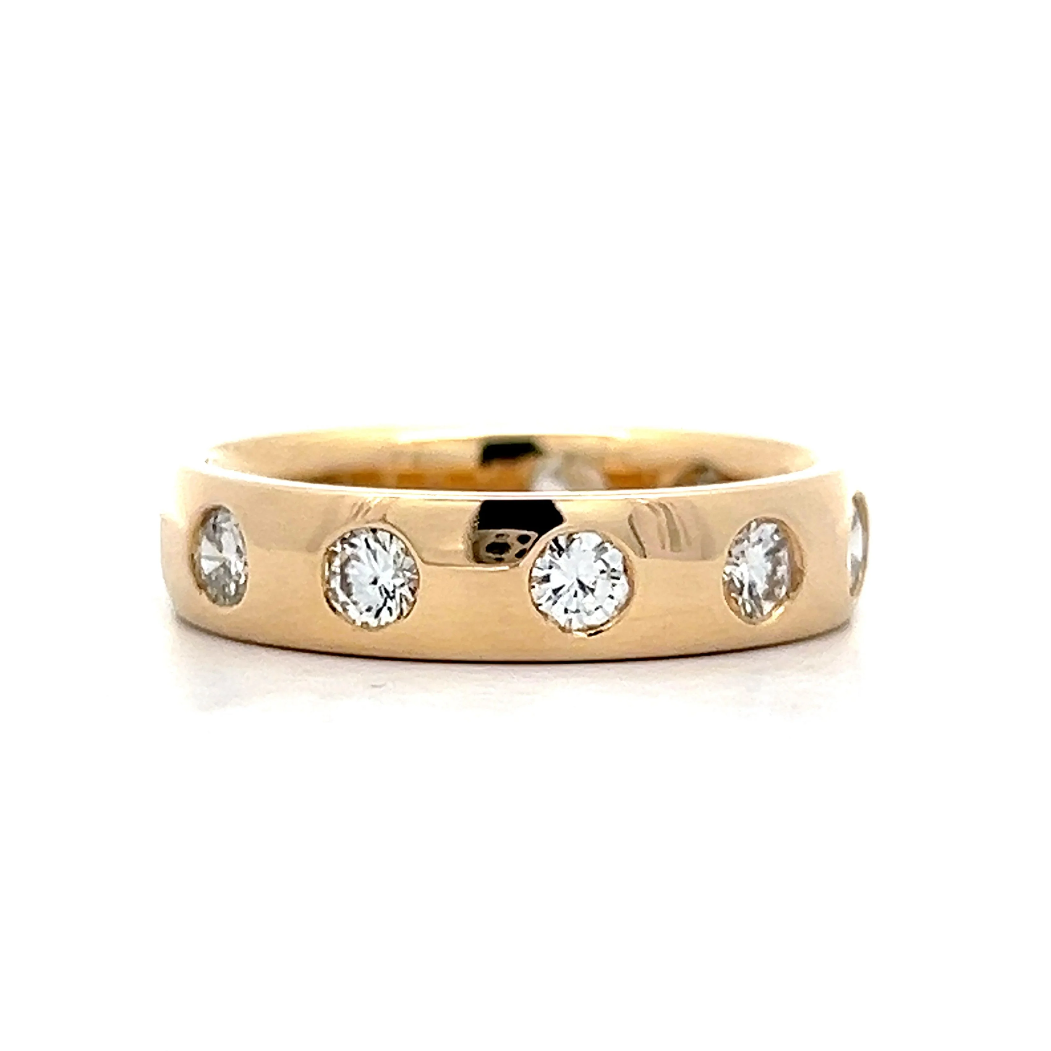 1.08 Diamond Eternity Band in 14k Yellow Gold - Image 3