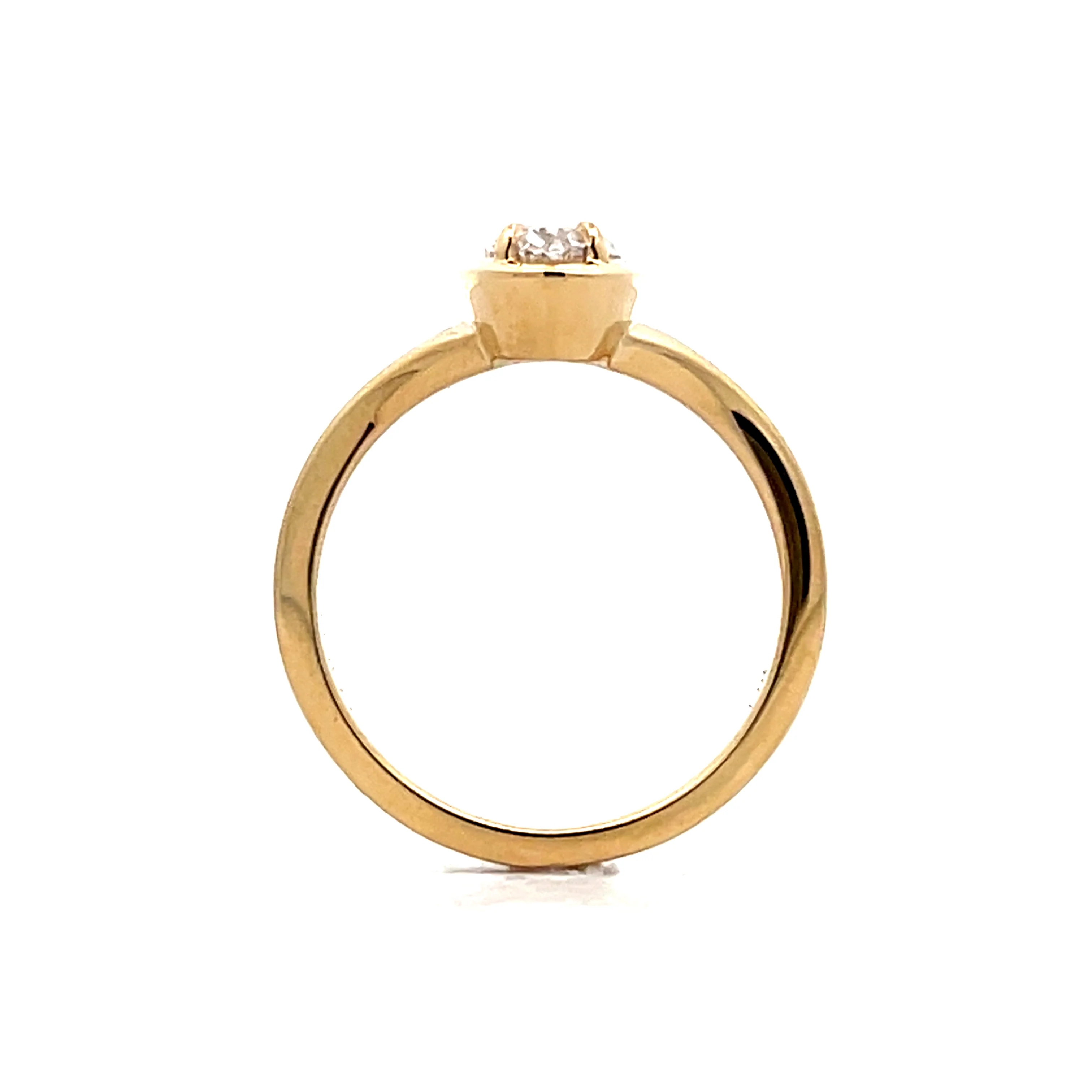 1.09 Marquise Diamond Engagement Ring in 14k - Image 4