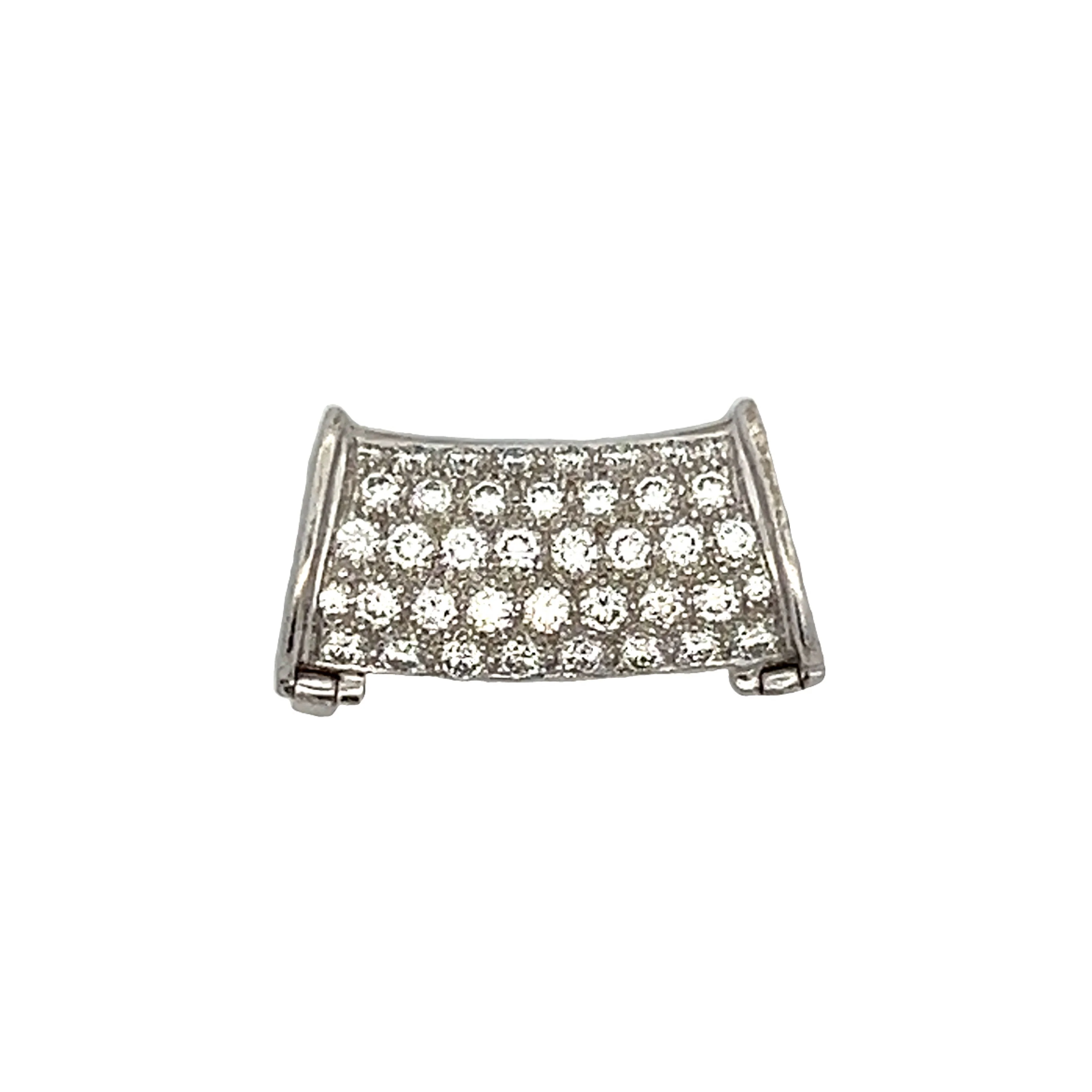 1.10 Diamond Pendant Slider in 18k White Gold