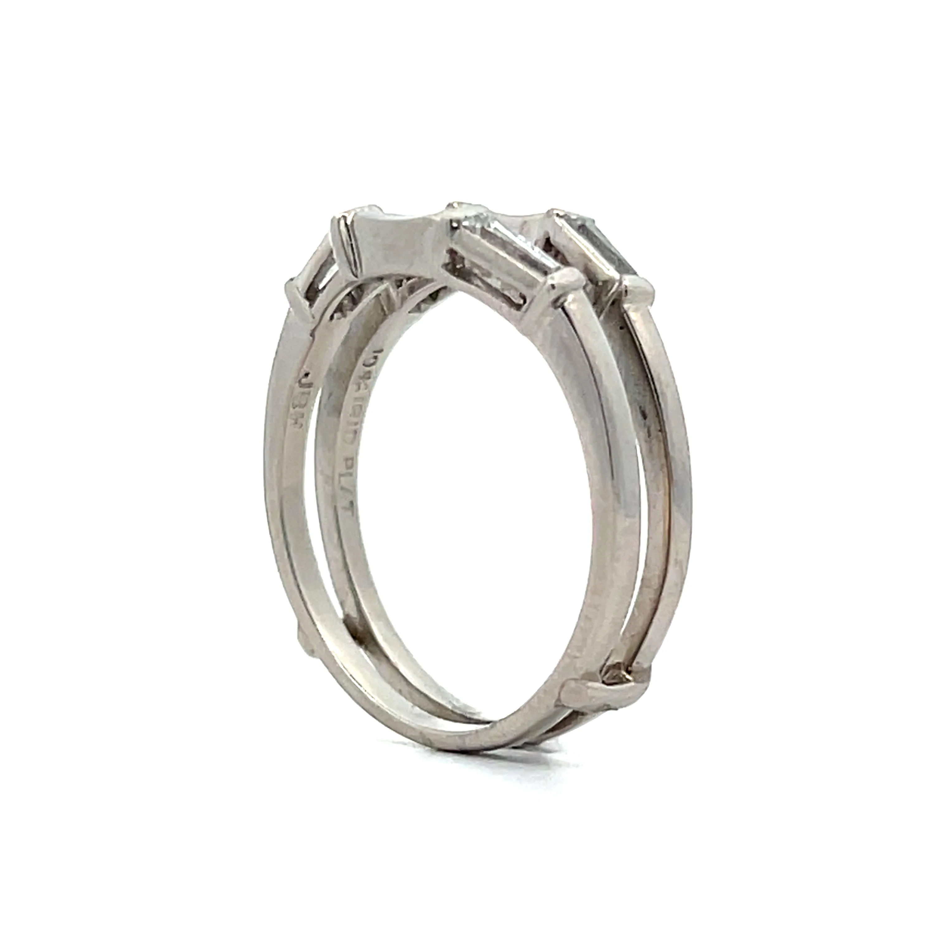 1.12 Oval Green Tourmaline Engagement Ring in Platinum - Image 15