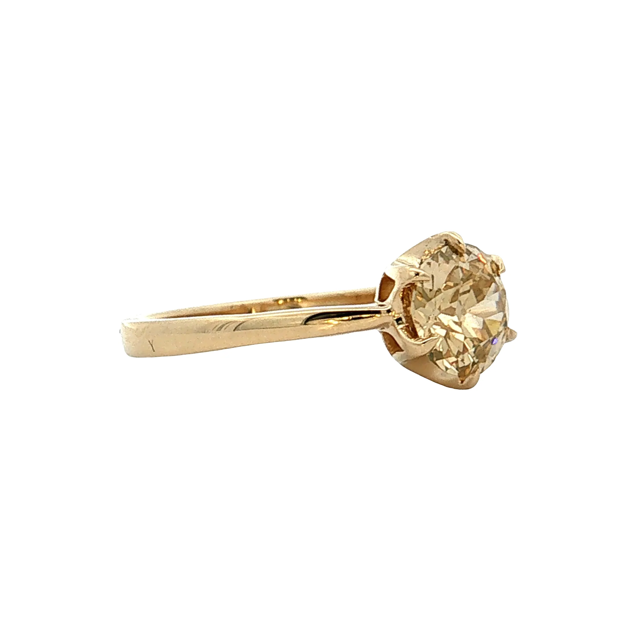 1.13 Old European Diamond Engagement Ring 14k - Image 3