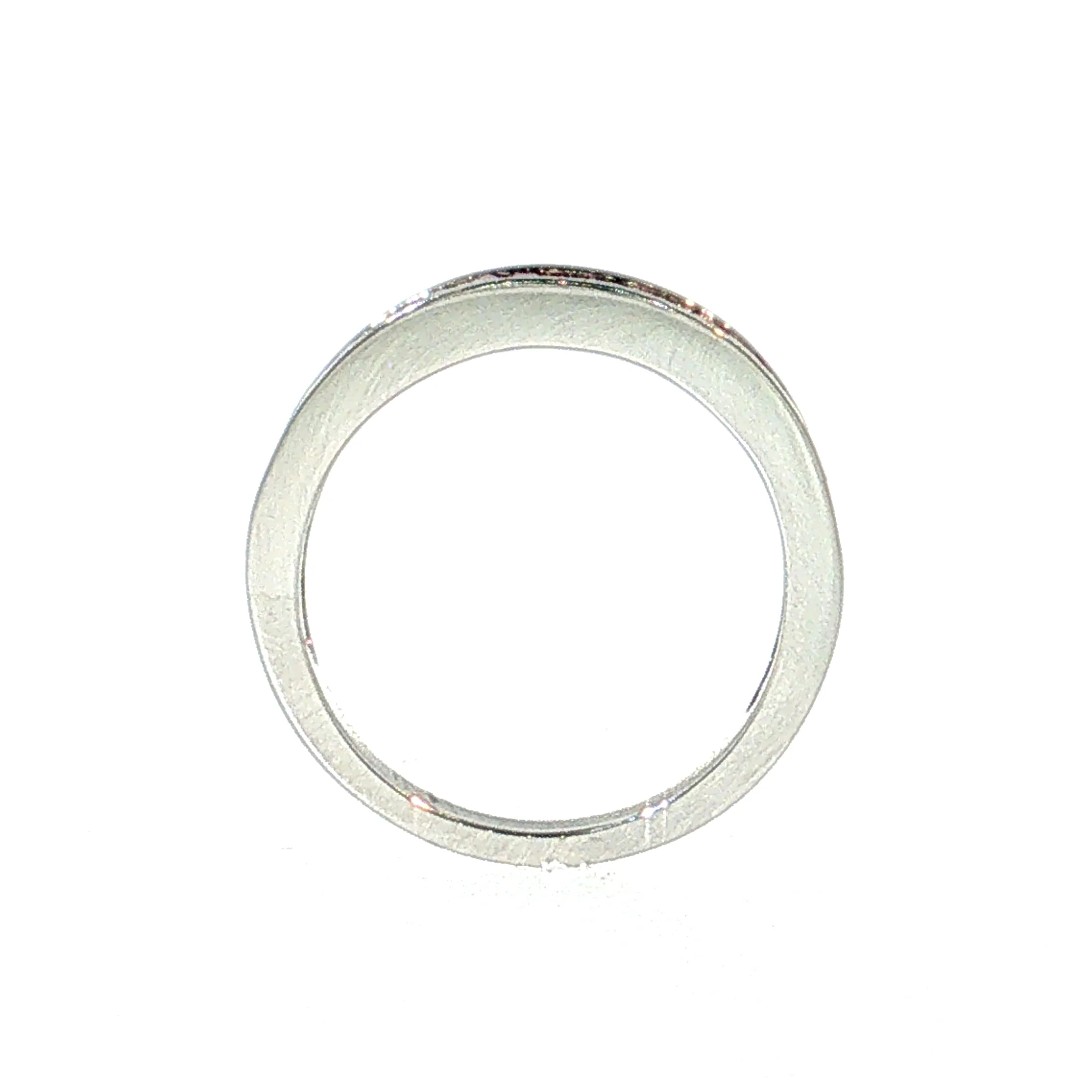 1.13 Ruby Baguette Cut Wedding Band 18k White Gold - Image 4