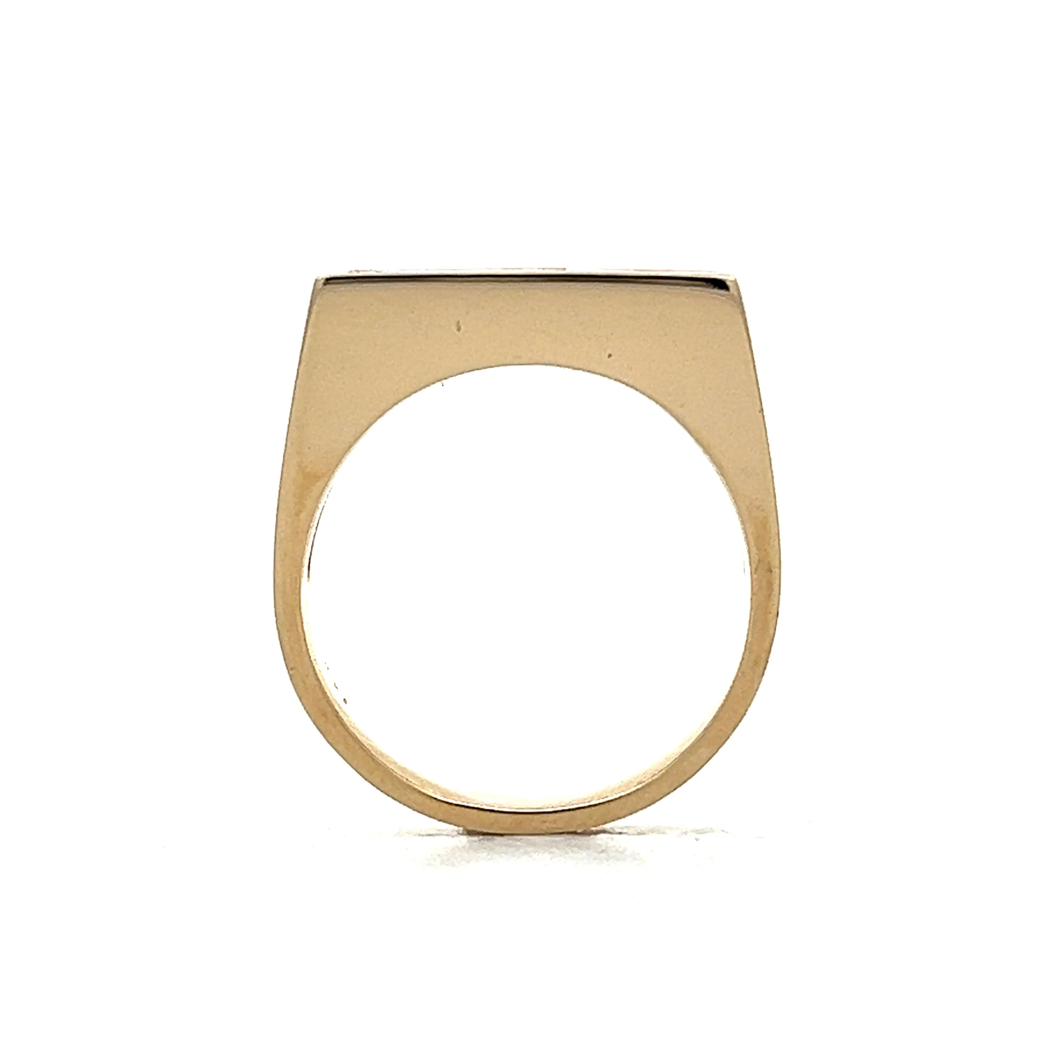 1.15 Green Tourmaline & Diamond Ring in Yellow Gold - Image 4
