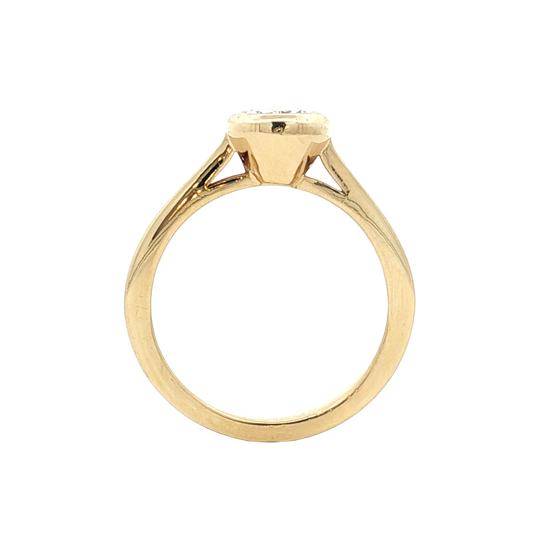 1.17 GIA Pear Diamond Engagement Ring 18k Yellow Gold - Image 4
