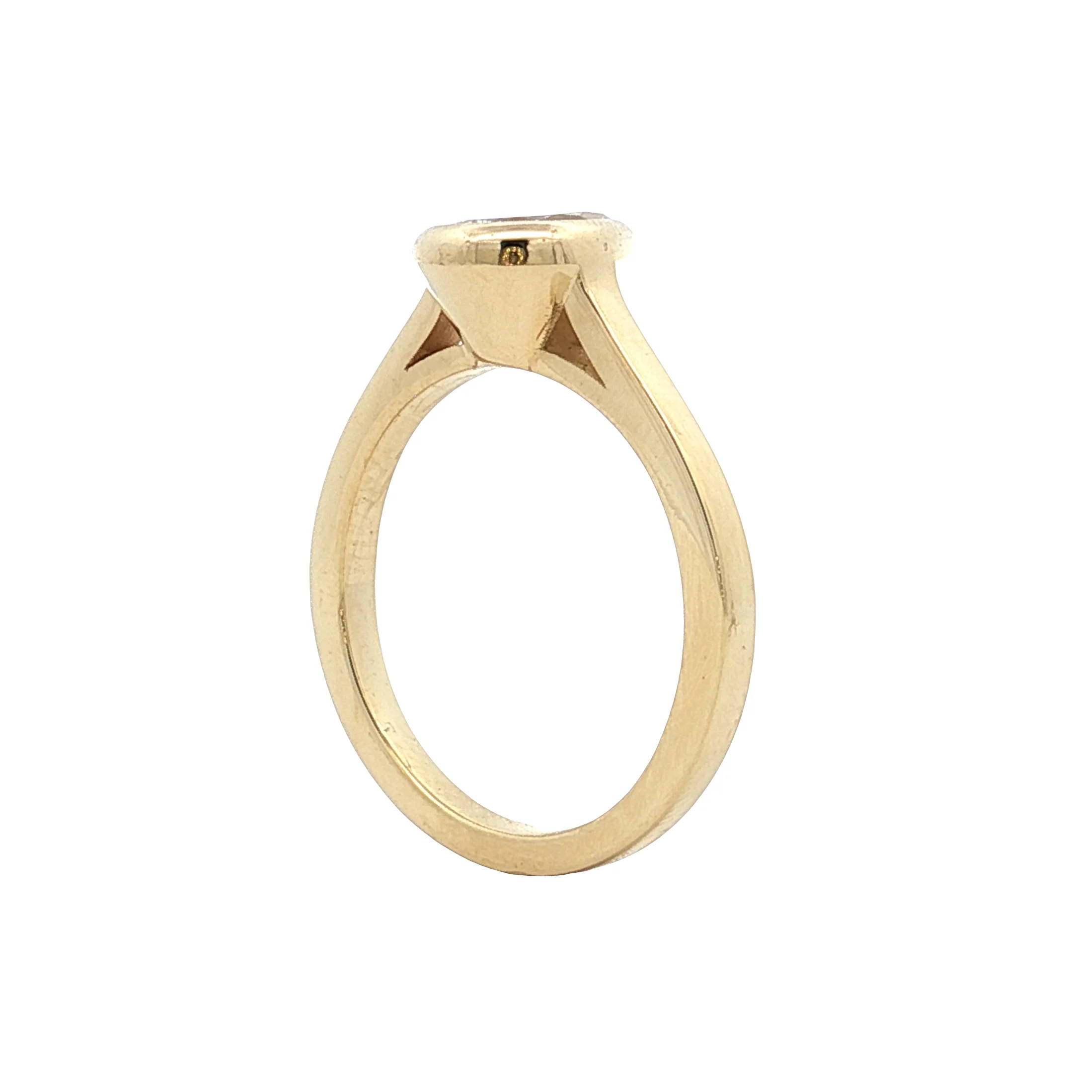 1.17 GIA Pear Diamond Engagement Ring 18k Yellow Gold - Image 5