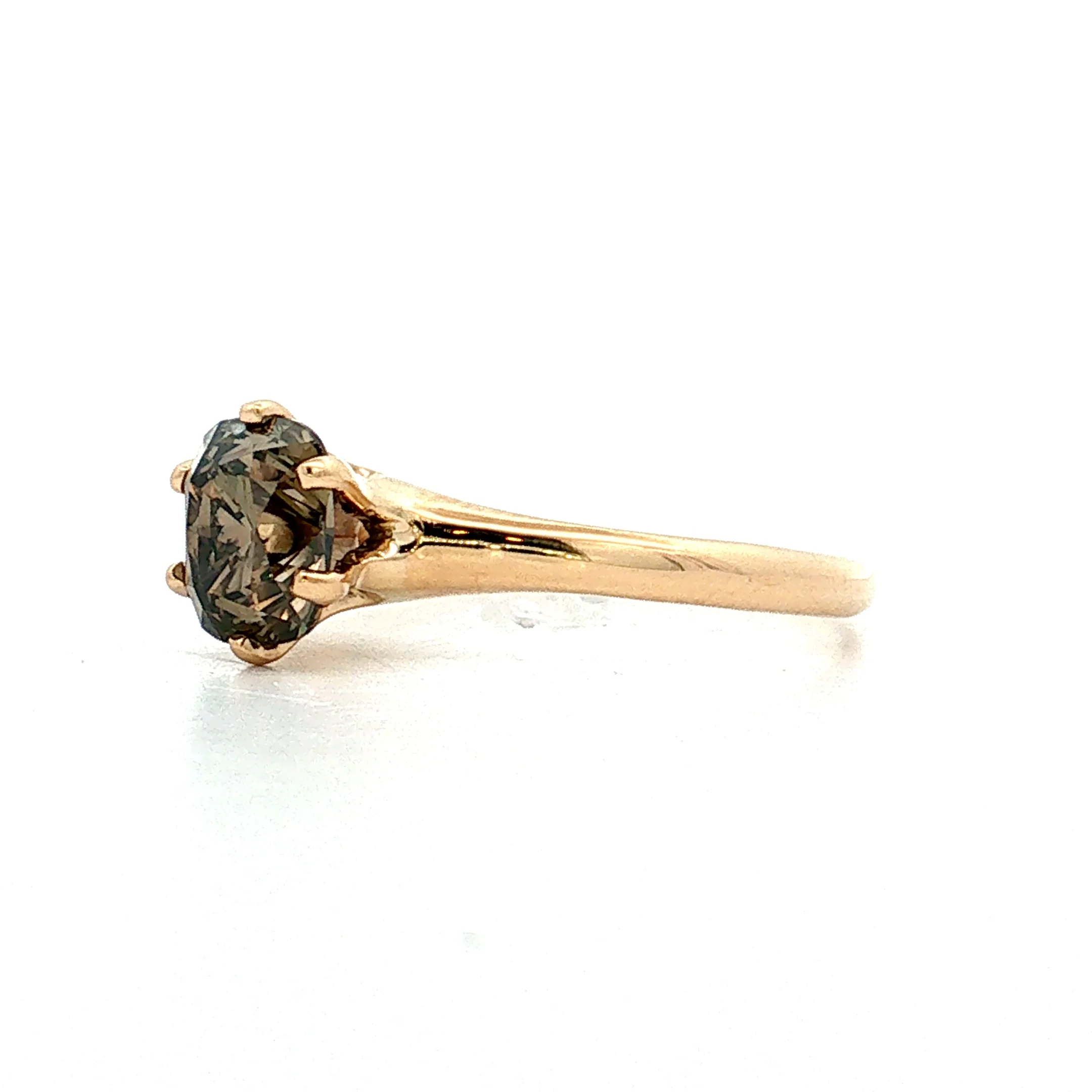 1.19 Vintage Victorian Diamond Engagement Ring 18k - Image 2