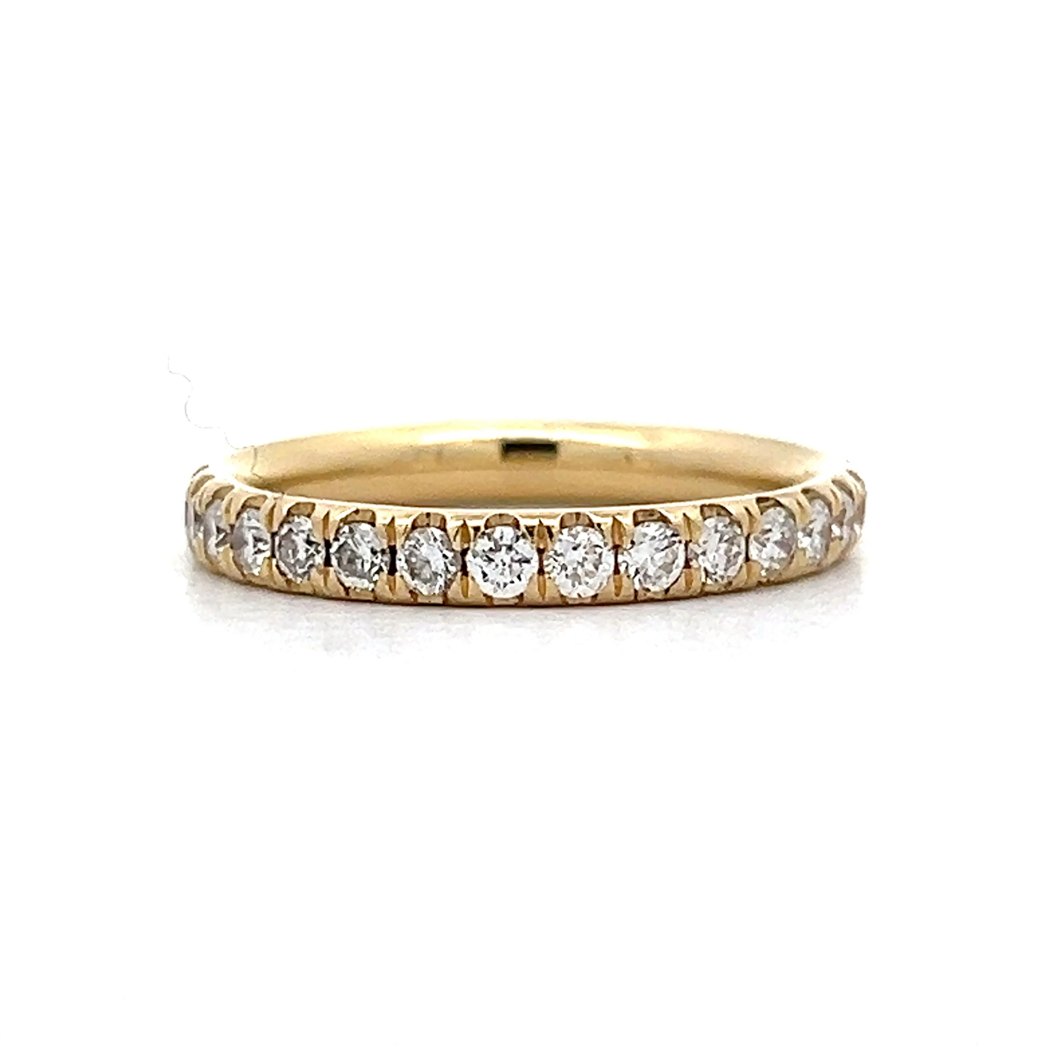 1.20 Diamond Eternity Wedding Band in 14k Yellow Gold - Image 2