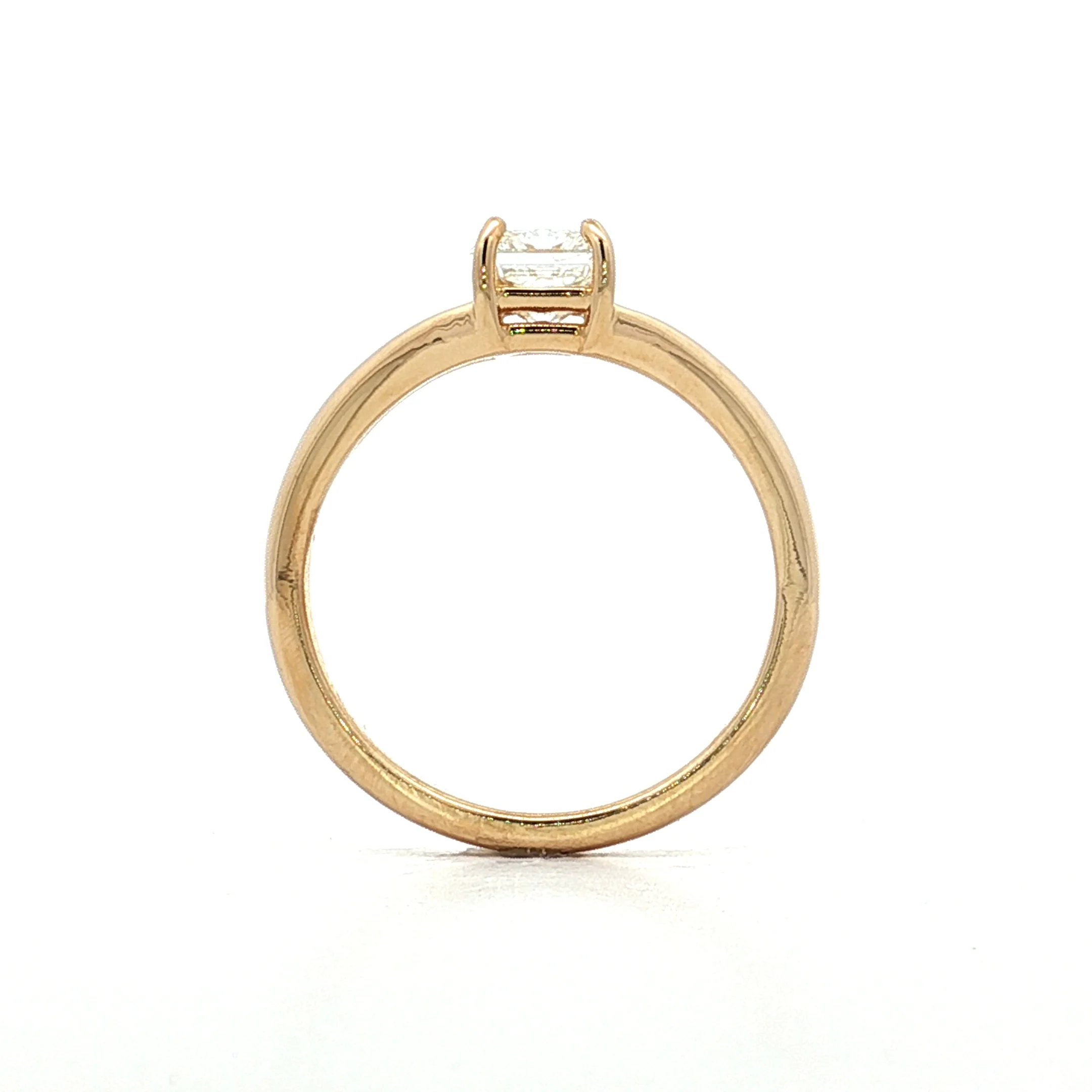 1.20 Radiant Cut Diamond Engagement Ring 14k - Image 4
