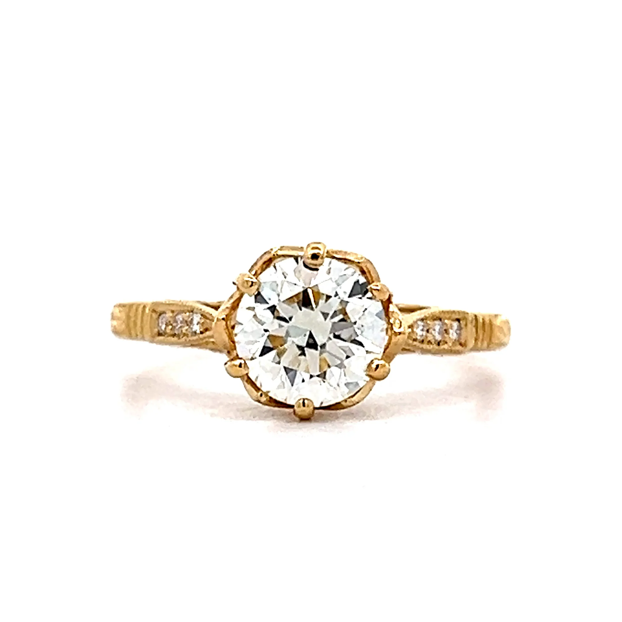 1.20 Solitaire Diamond Engagement Ring in 18k