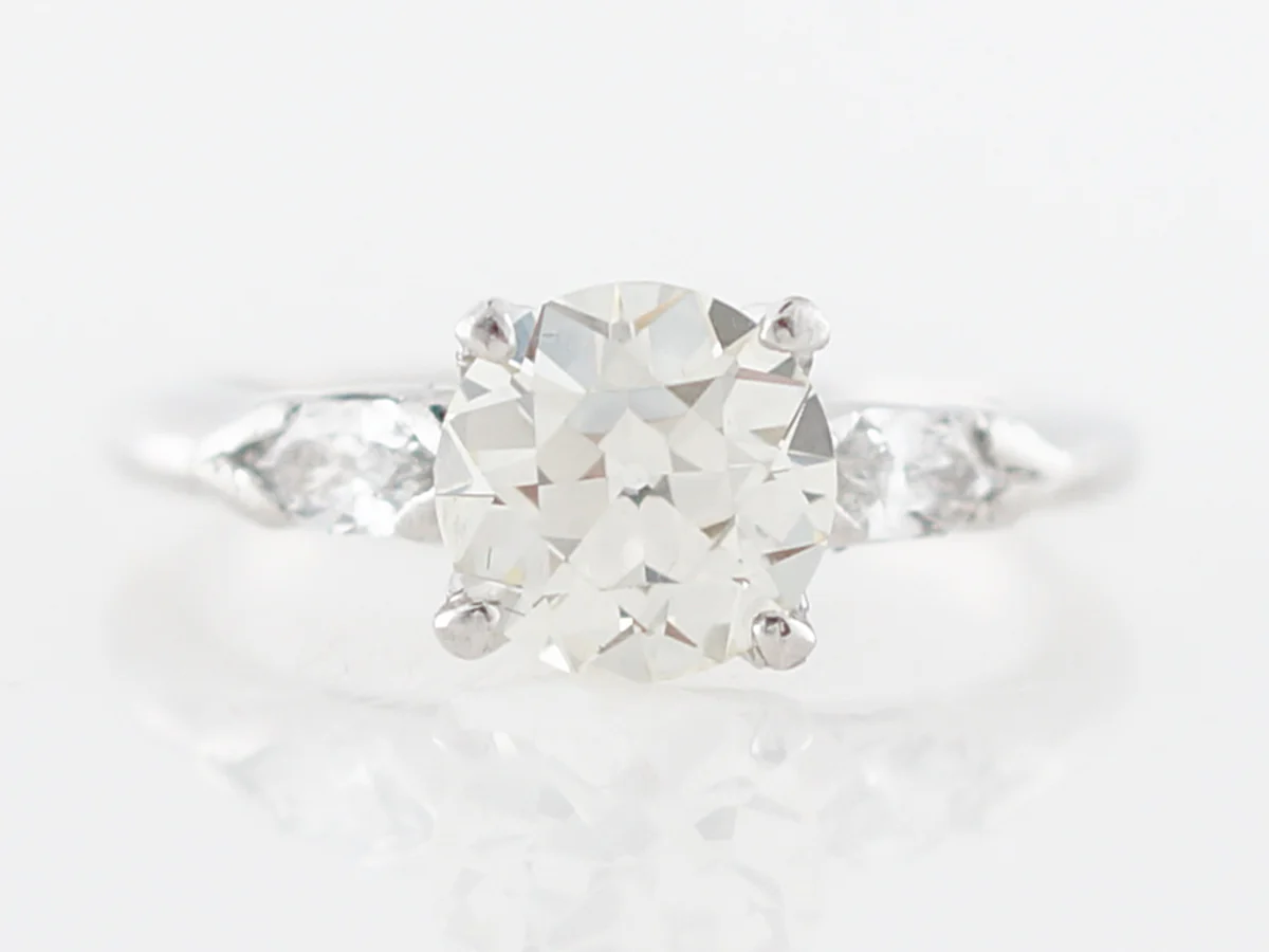 1.25 Carat Vintage Art Deco Diamond Engagement Ring in Platinum