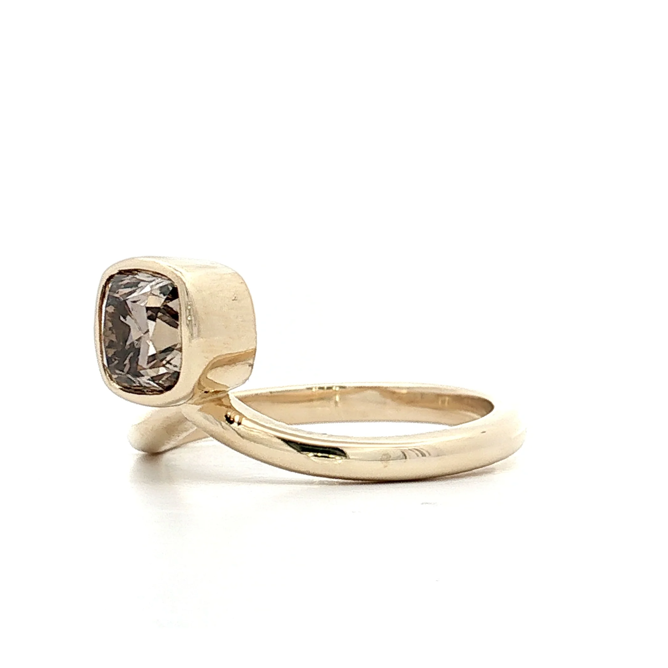 1.29 Cushion Diamond Solitaire Engagement Ring 14k - Image 2