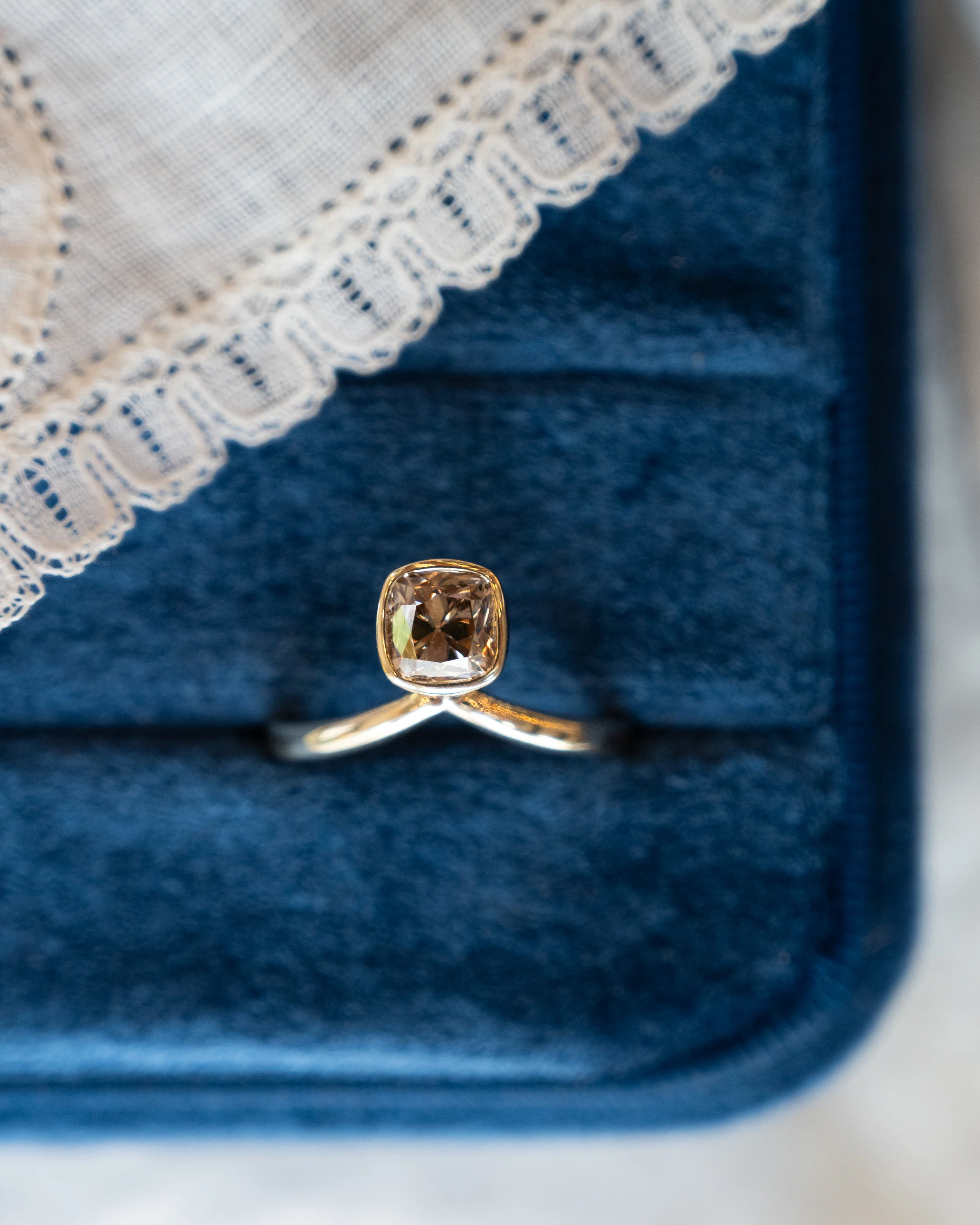 1.29 Cushion Diamond Solitaire Engagement Ring 14k - Image 6
