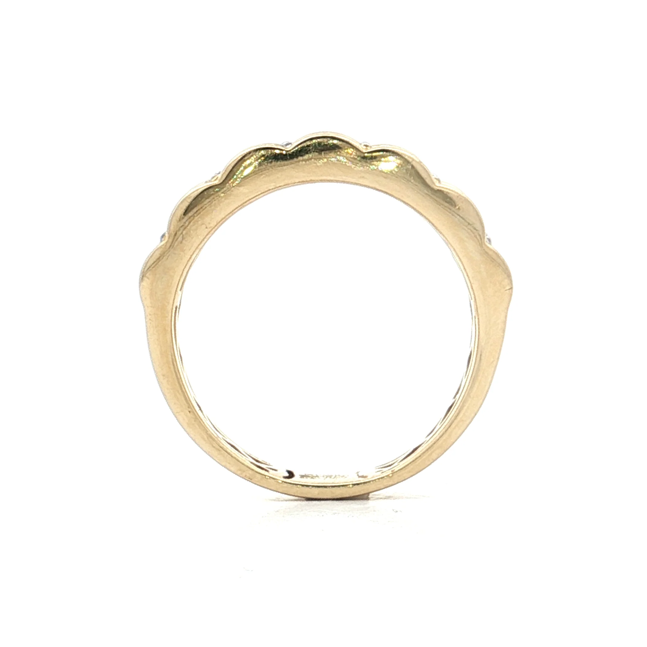 1.30 Baguette Diamond Stacking Band in 14k Yellow Gold - Image 4