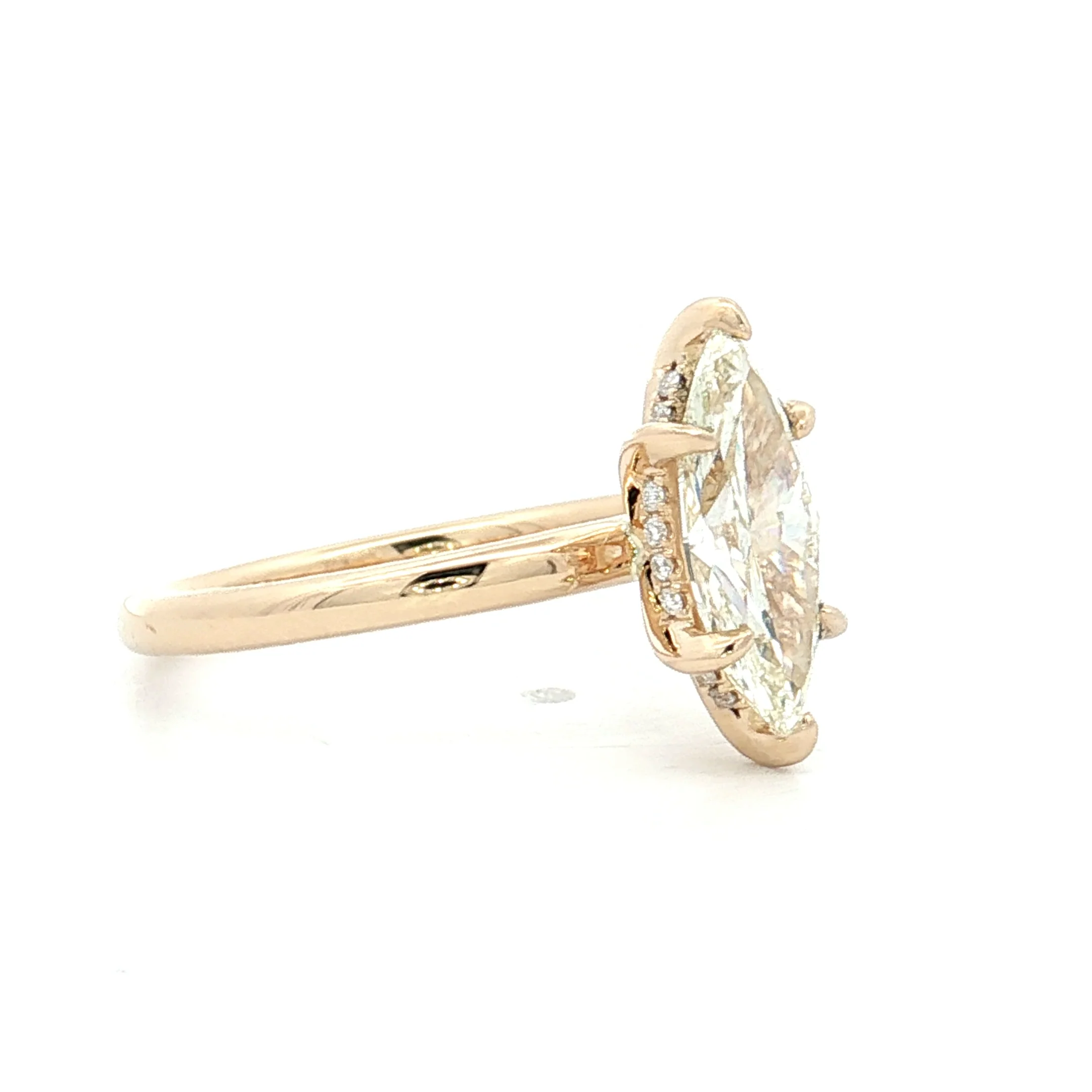 1.31 Marquise Diamond Solitaire Engagement Ring 14k - Image 3