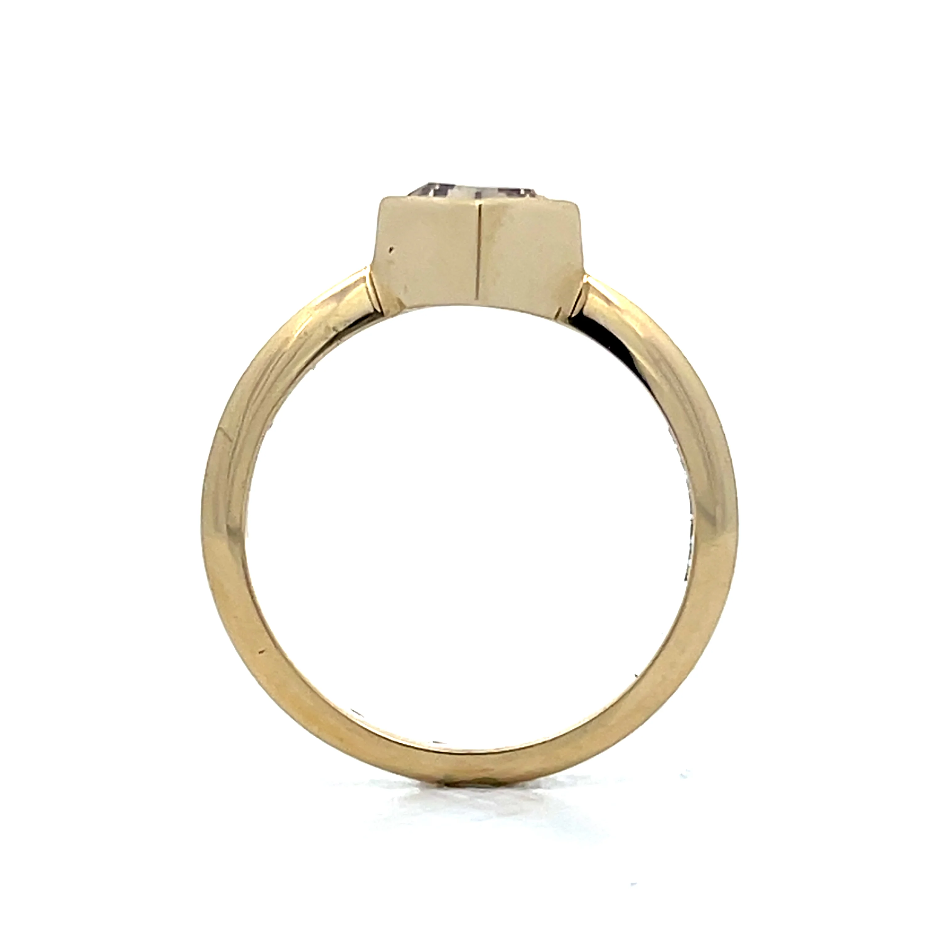 1.33 Kite Shaped Diamond Engagement Ring in 14k - Image 4