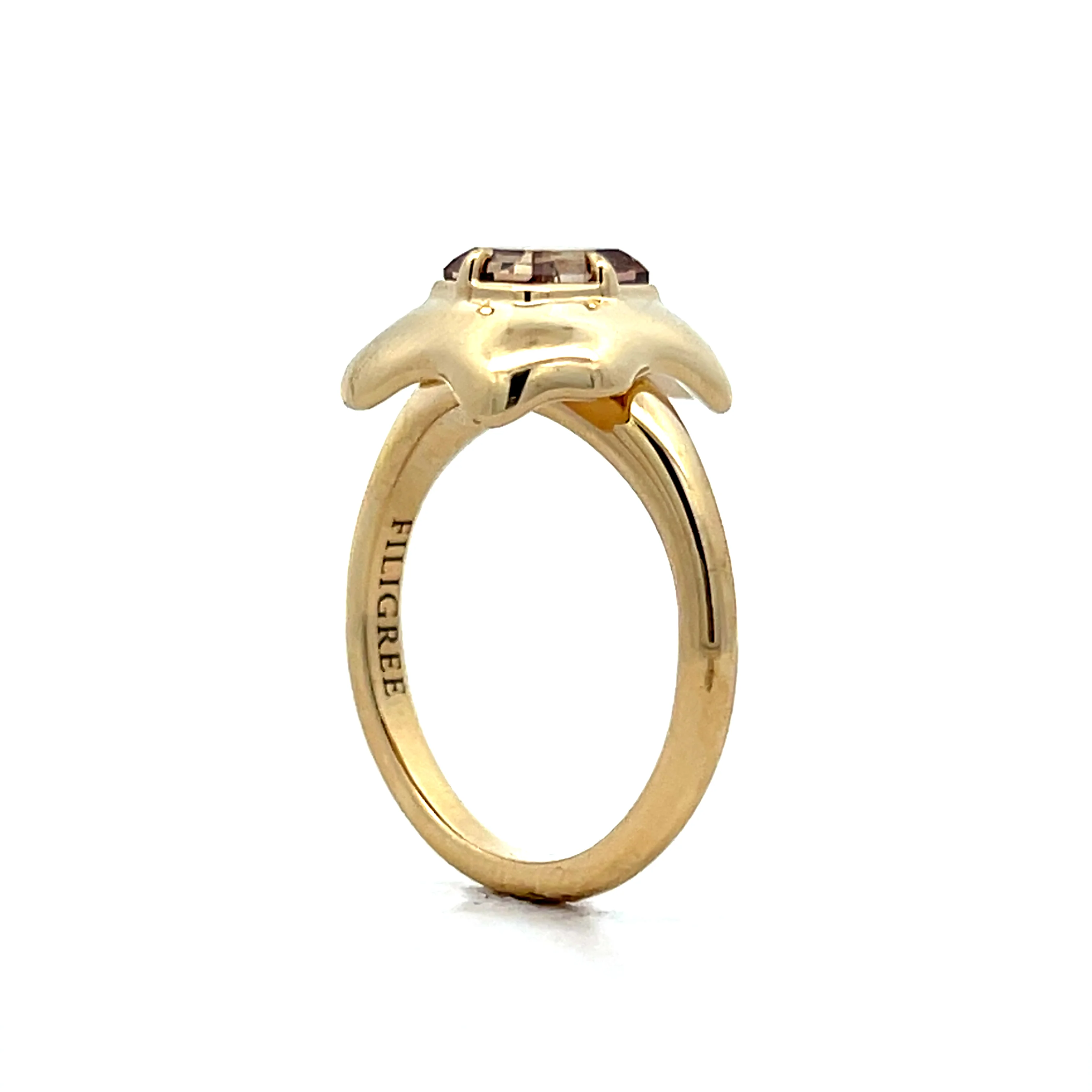 1.34 Cushion Step Diamond Engagement Ring in 14k - Image 5