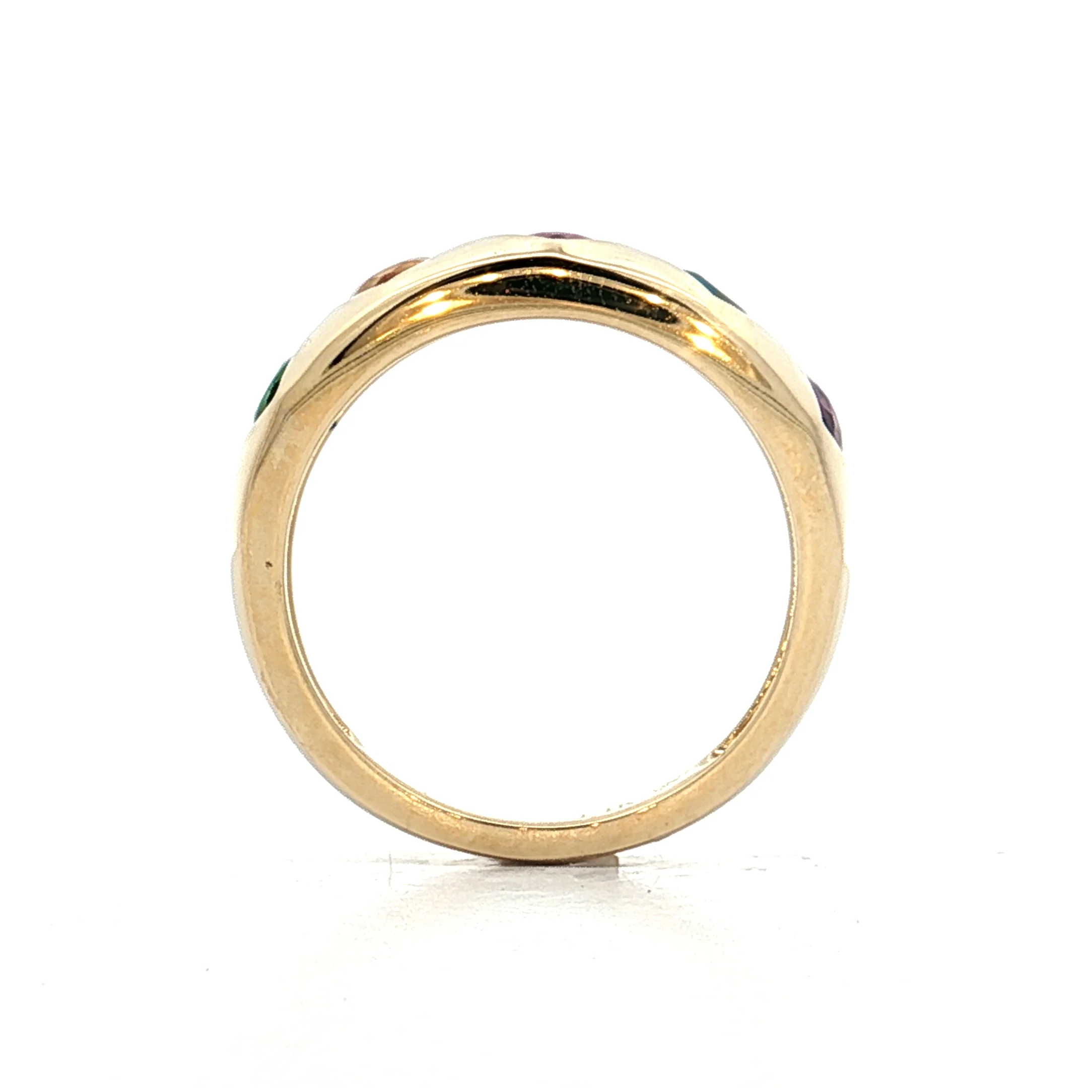 1.40 Heart Shaped Multi-Gemstone Ring in 14k - Image 4