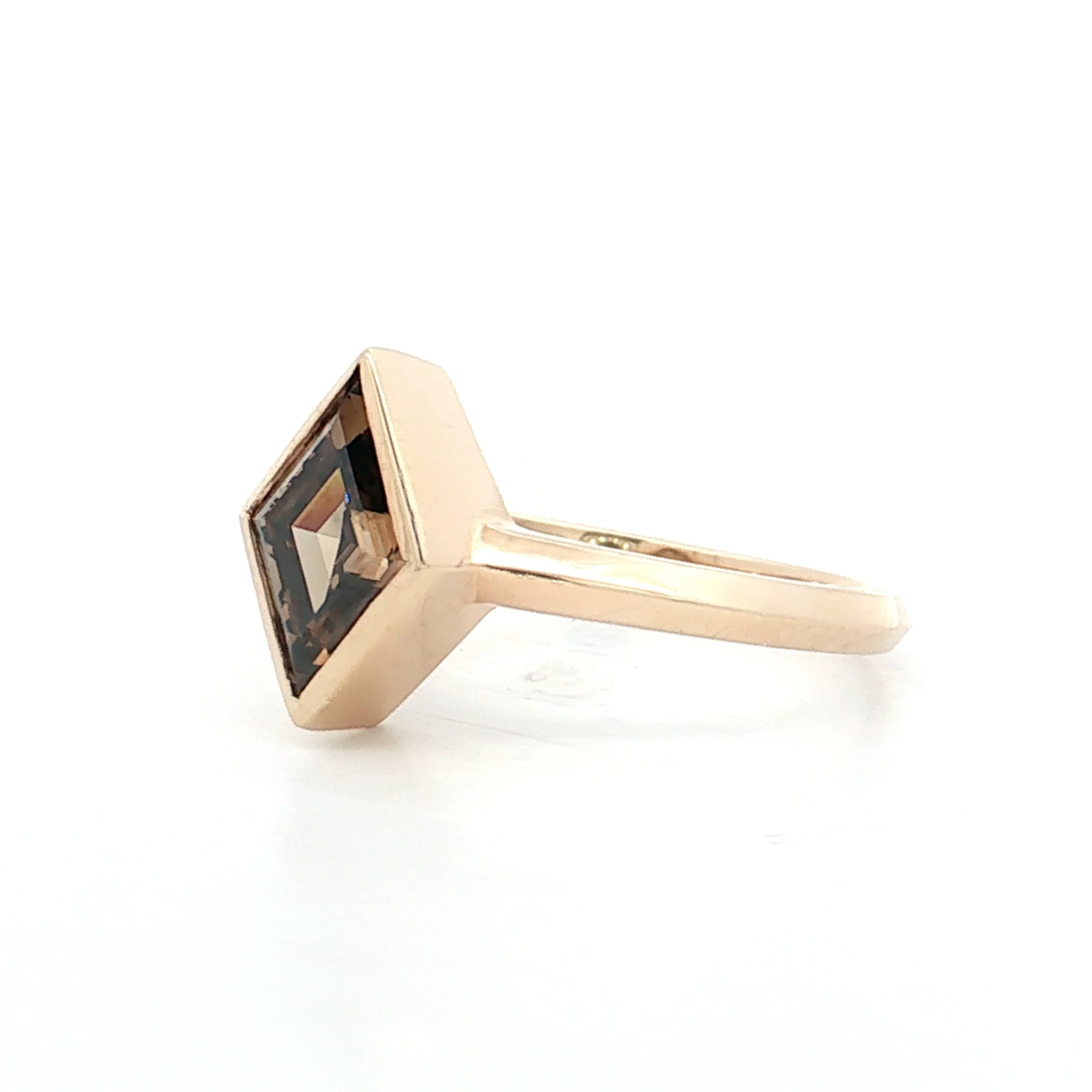 1.40 Lozenge Cut Diamond Engagement Ring 14k - Image 2
