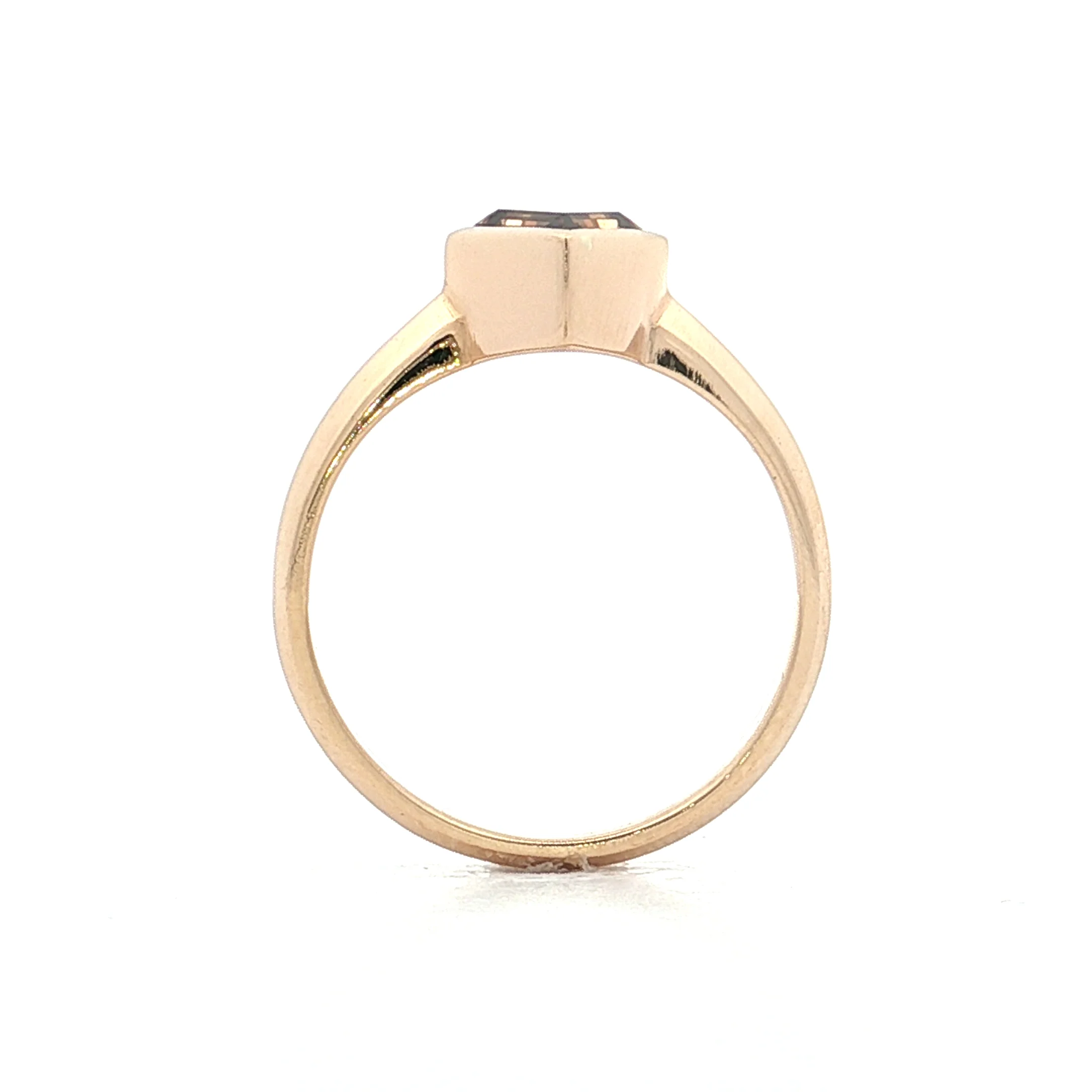 1.40 Lozenge Cut Diamond Engagement Ring 14k - Image 4