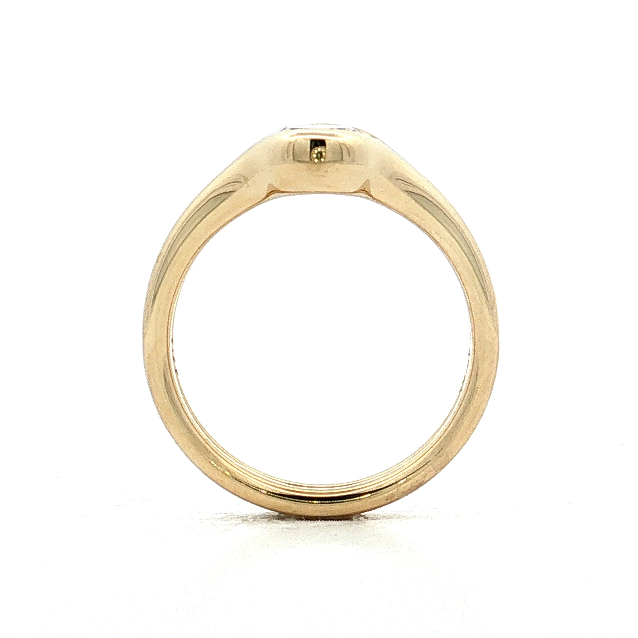 1.41 Step Cut Oval Diamond Engagement Ring 14k - Image 4