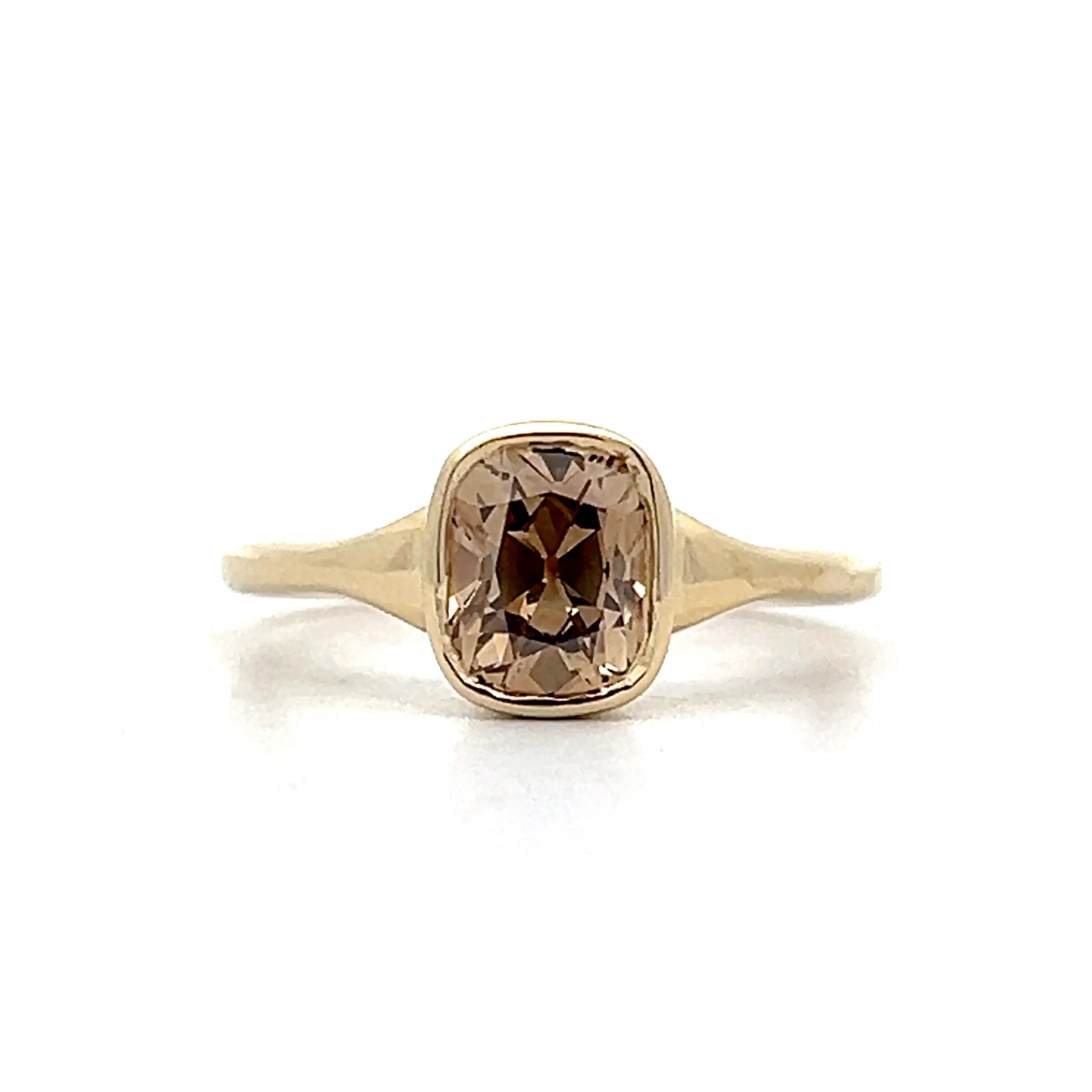 1.44 Fancy Brown Diamond Solitaire Engagement Ring in 14k
