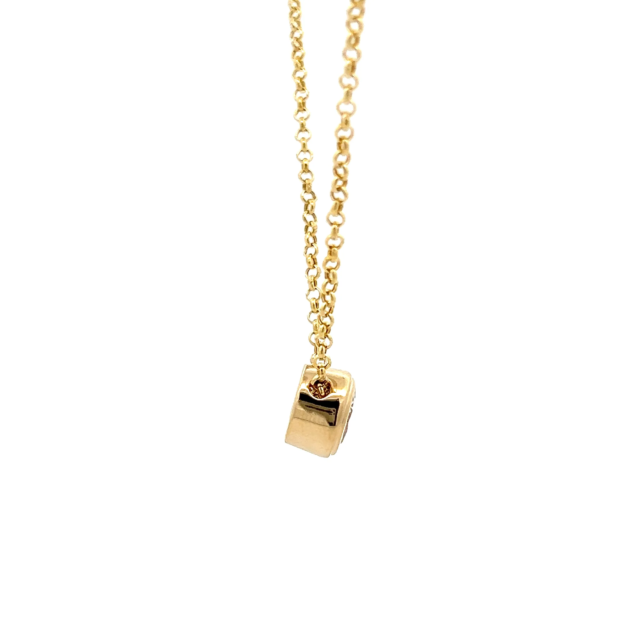 1.45 GIA Diamond Pendant Necklace 14k Yellow Gold - Image 3