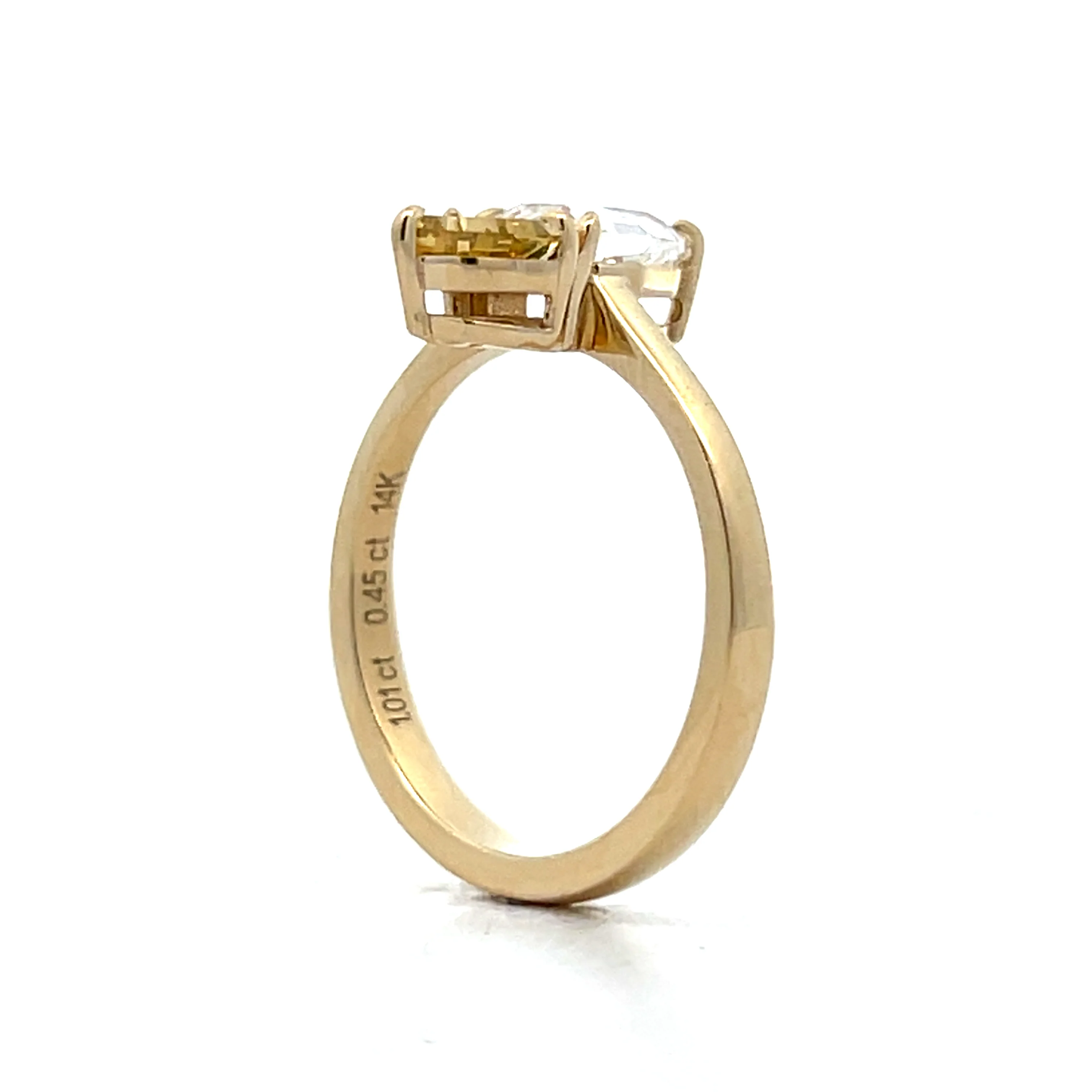 1.46 Toi Et Moi Diamond Engagement Ring in 14k - Image 5
