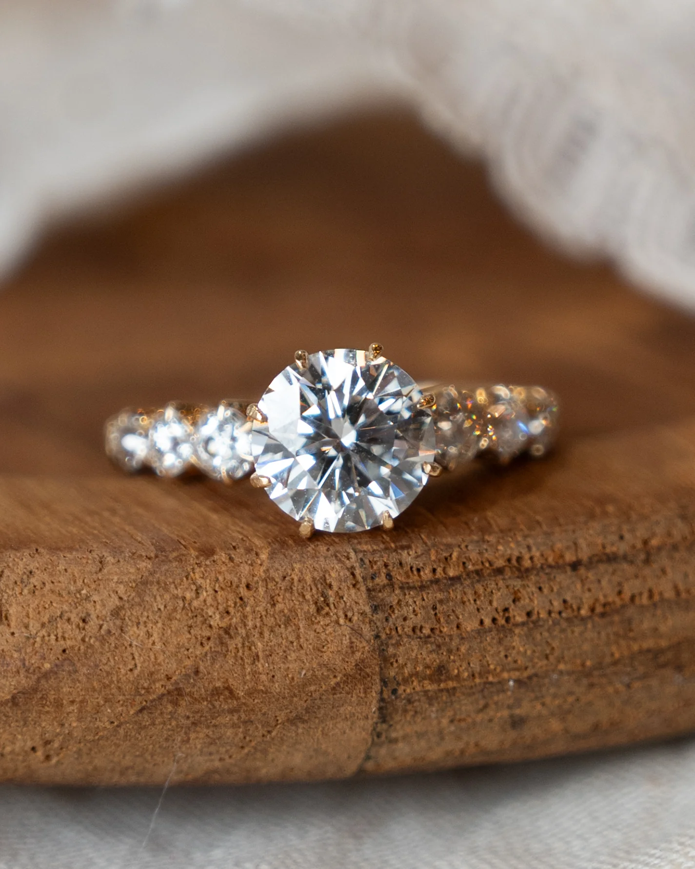 1.50 Antique Victorian Diamond Engagement Ring 14k - Image 6