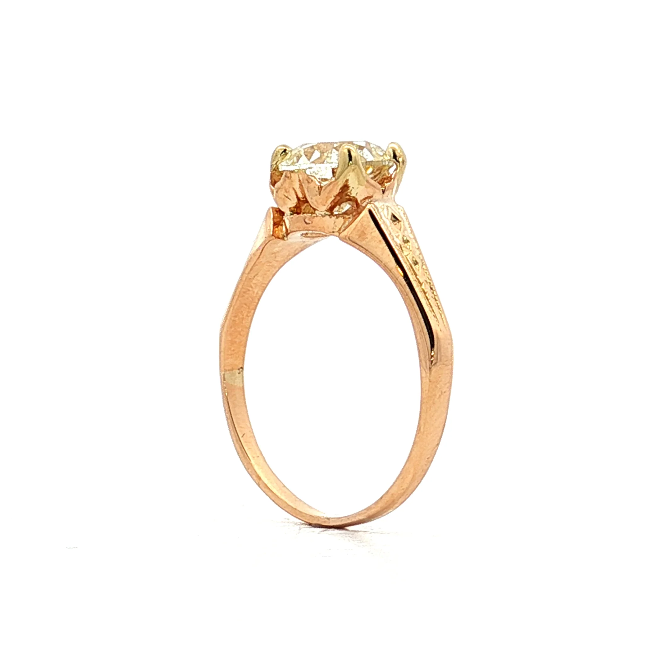 5 Carat Pear Cut Citrine Cocktail Ring in 18k - Image 7