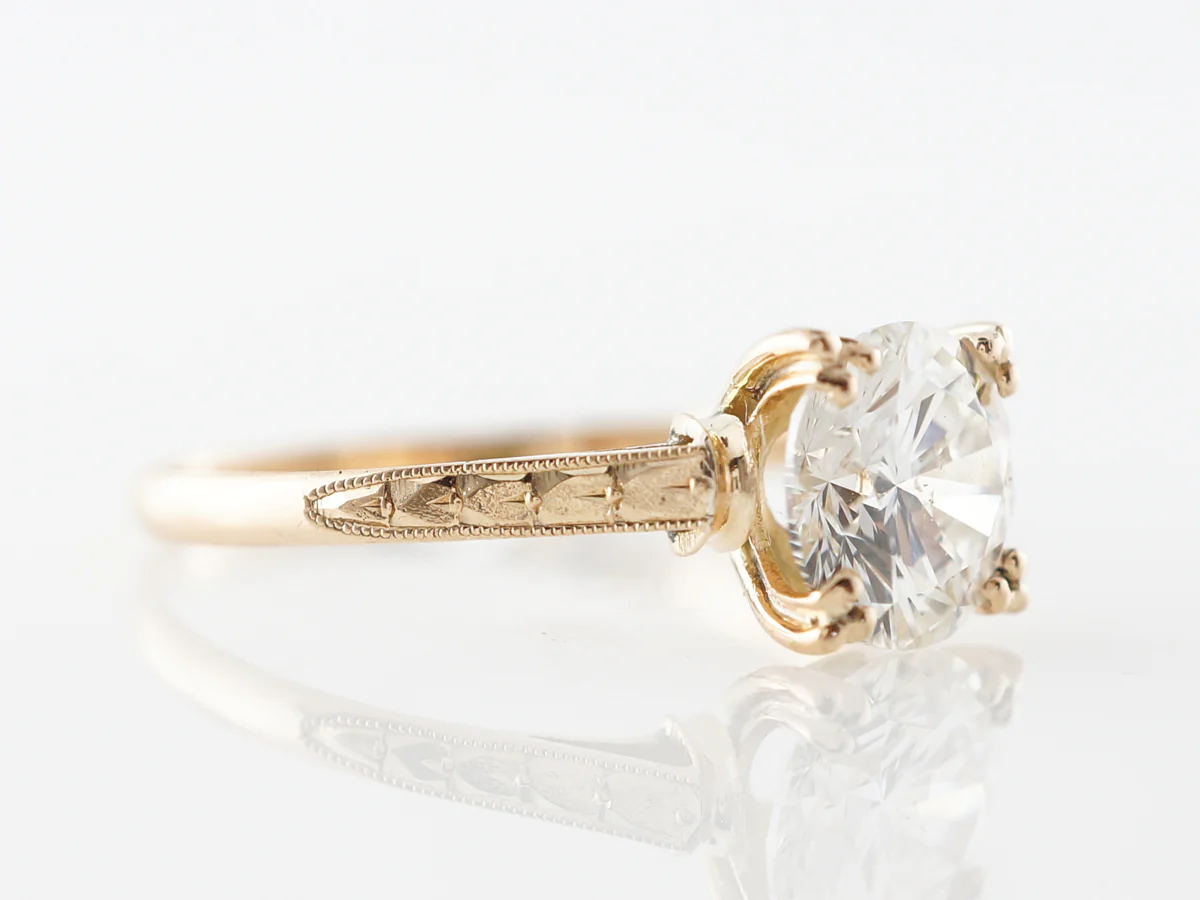 1.50 Carat Diamond Solitaire Engagement Ring in 18k - Image 3