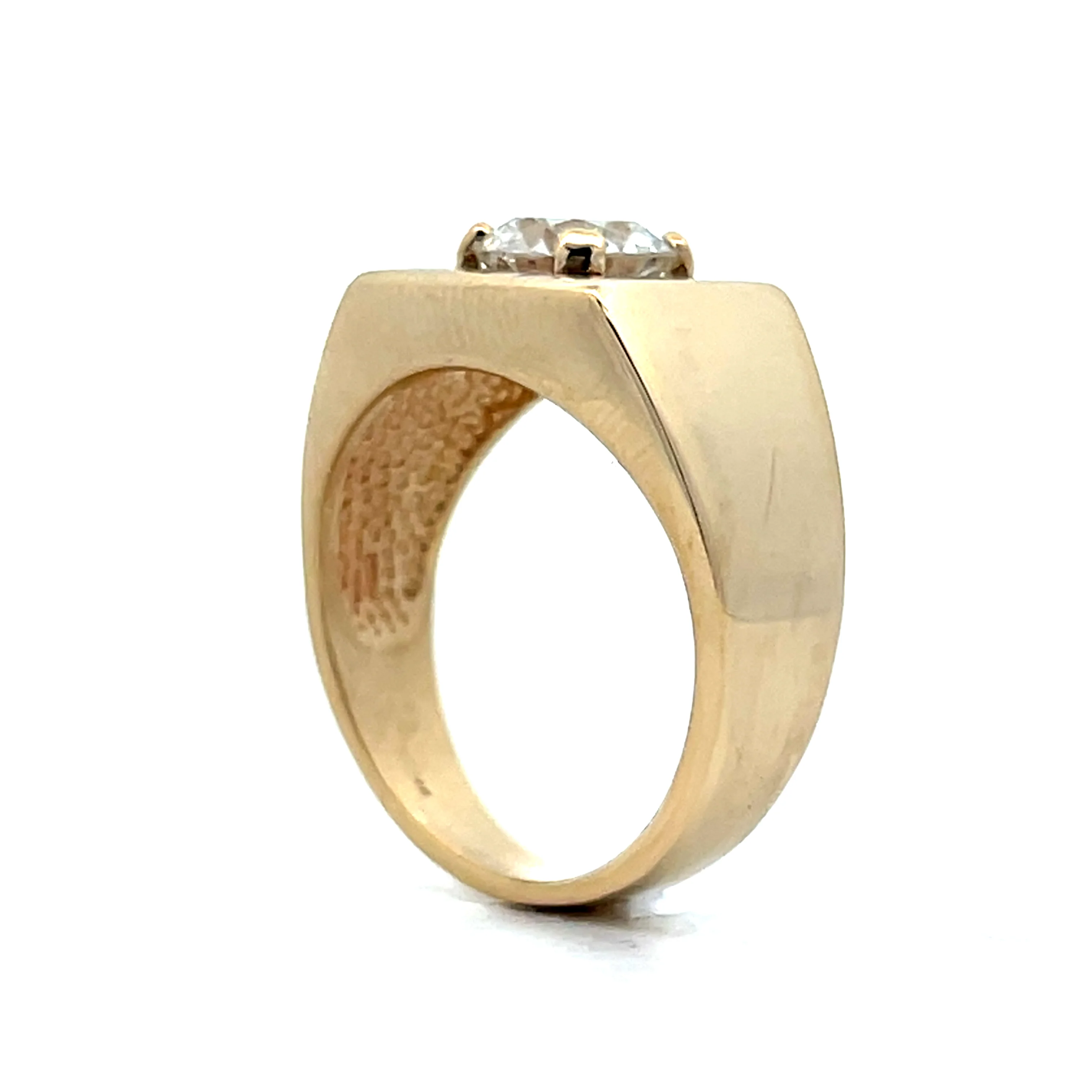 1.50 Old European Cut Diamond Engagement Ring in 14k Yellow Gold - Image 5