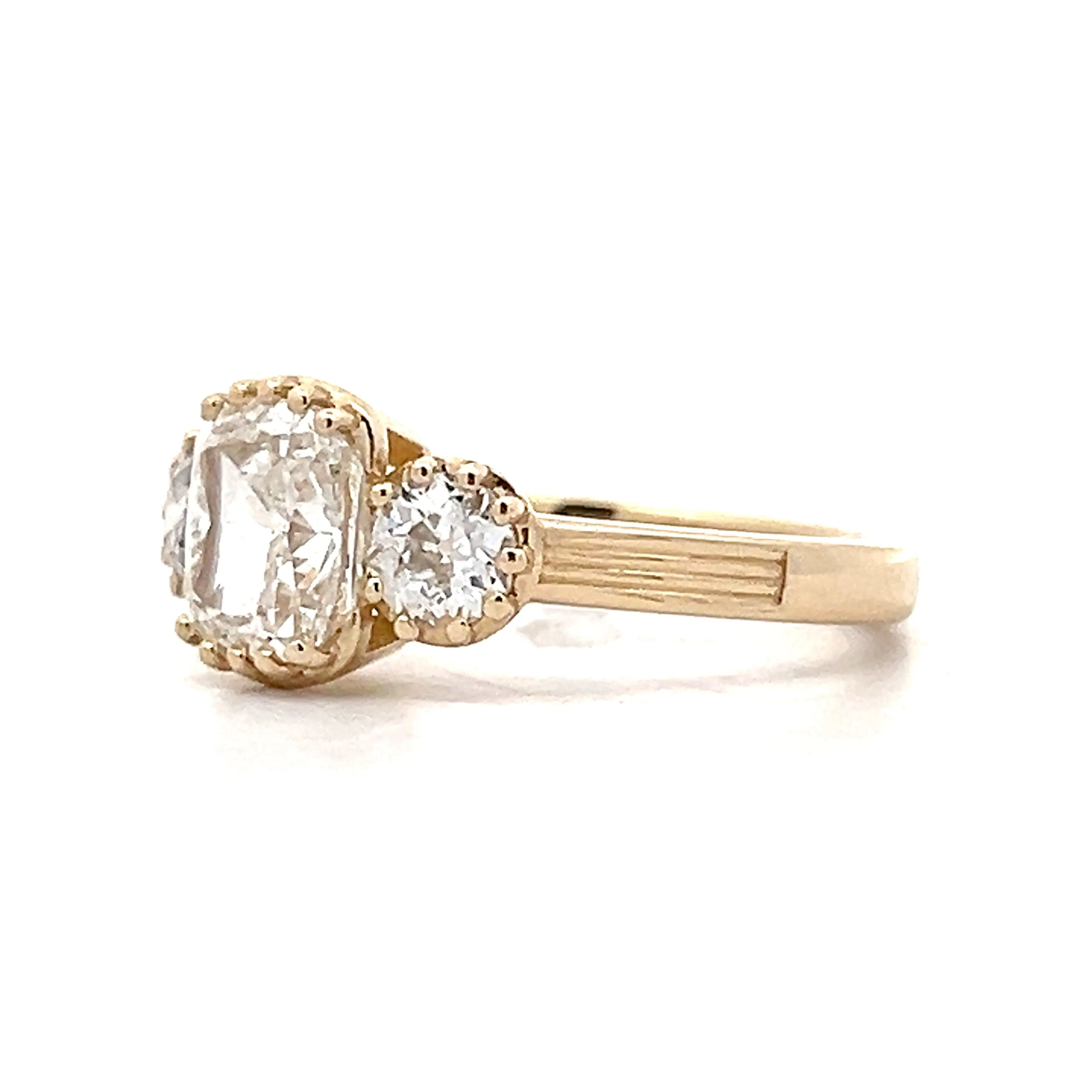1.51 Cushion Cut Diamond Engagement Ring in 14k - Image 2