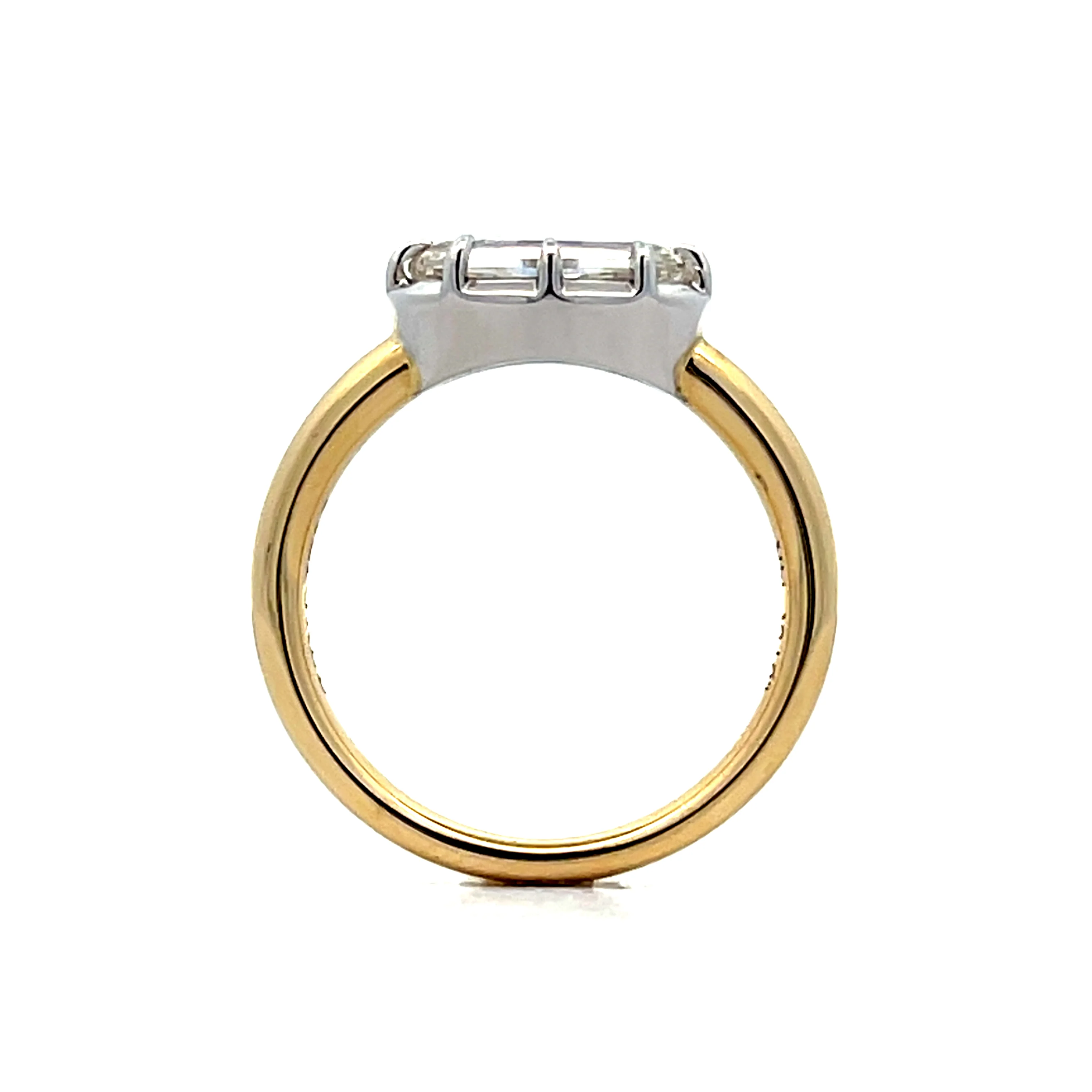 1.51 East-West Oval Diamond Engagement Ring in 14k - Image 4