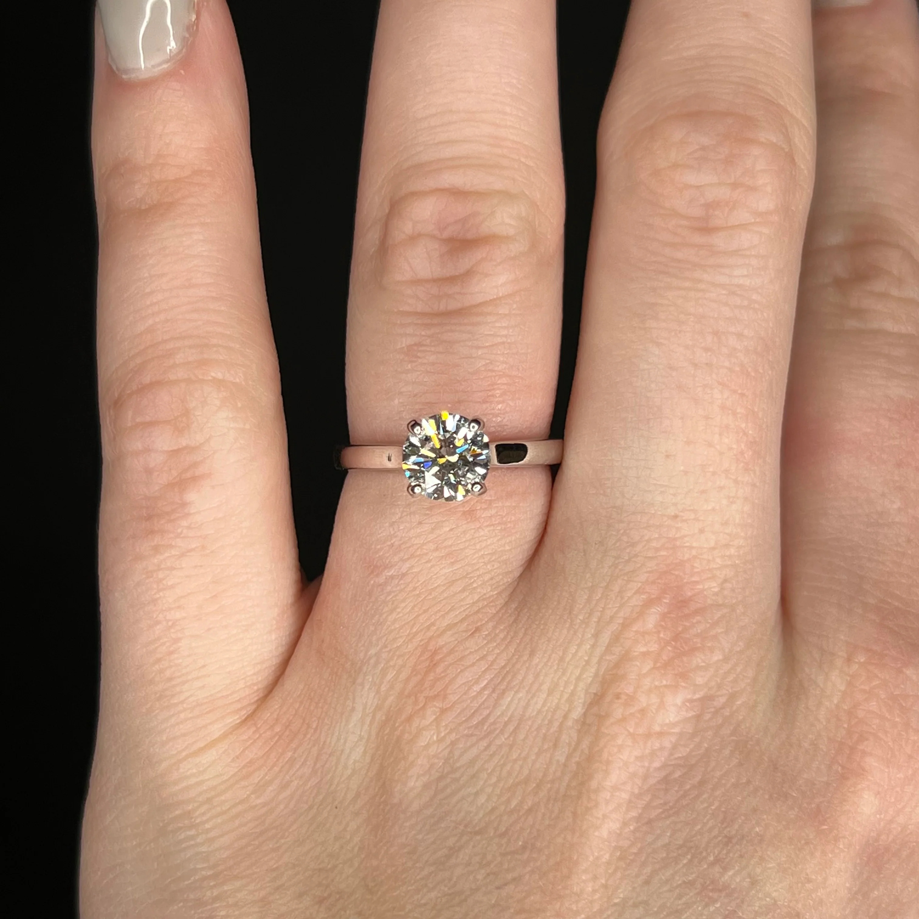 1.51 GIA Diamond Solitaire Engagement Ring in 14k White Gold - Image 6