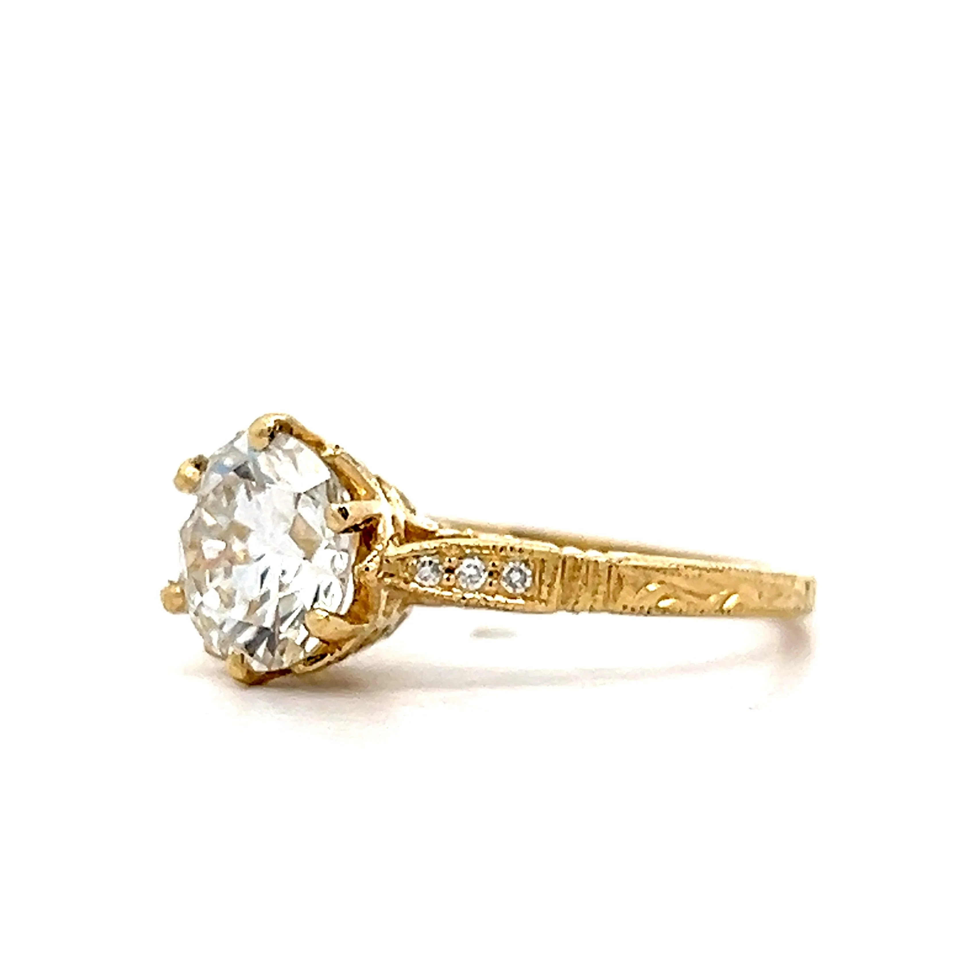 1.53 Diamond Solitaire Engagement Ring in 18k - Image 2