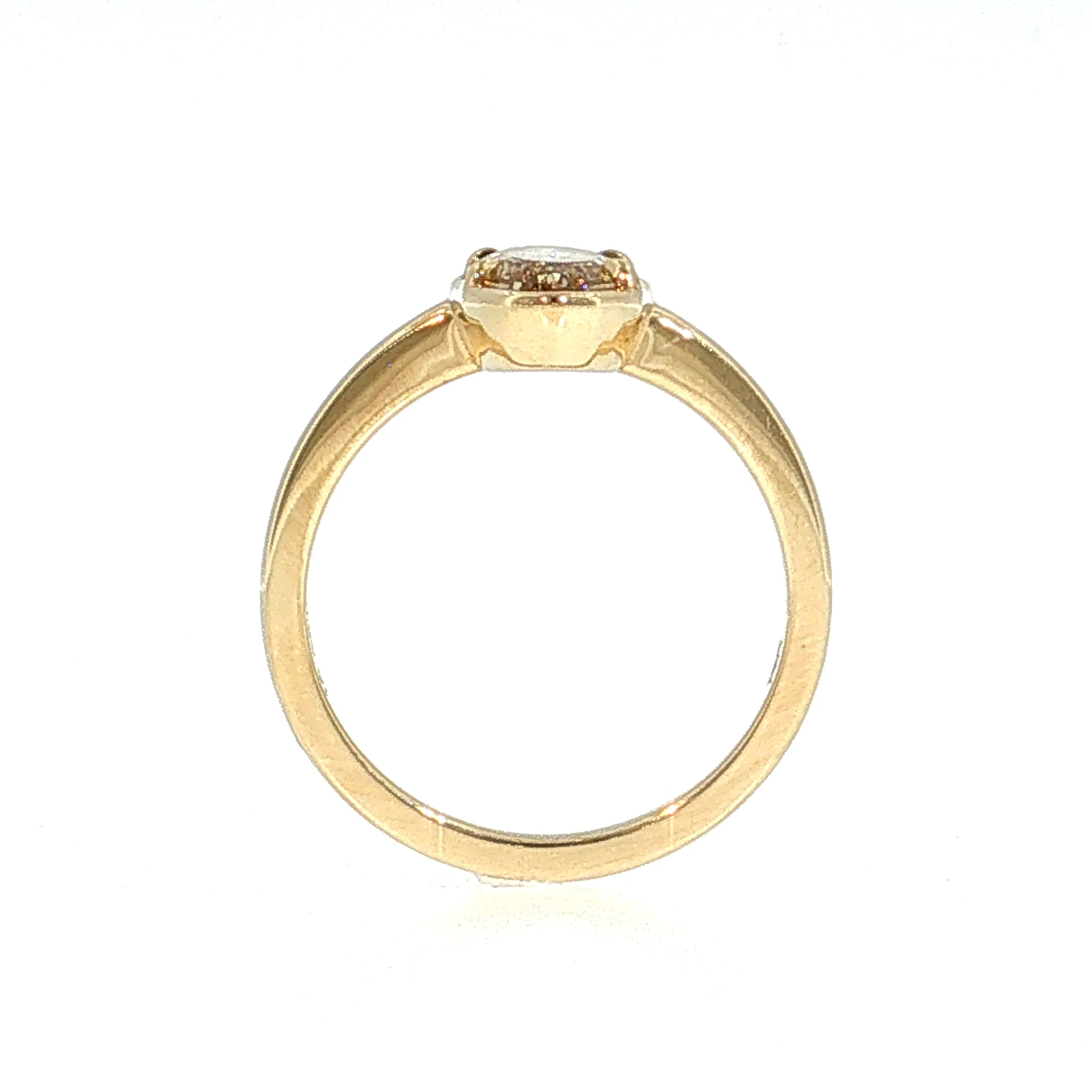 1.55 Oval Step Cut Diamond Engagement Ring 14k - Image 4