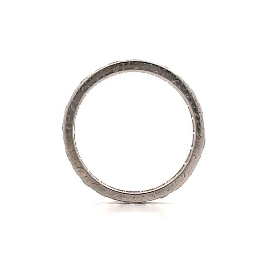 1.56 Vintage Diamond Eternity Wedding Band in Platinum - Image 4